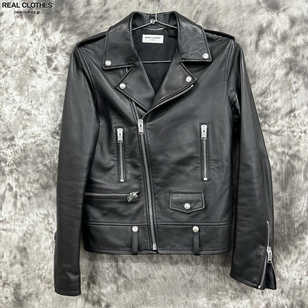 SAINT LAURENT PARIS 羊革 キャスケット 黒 L 58cm 【公式通販】