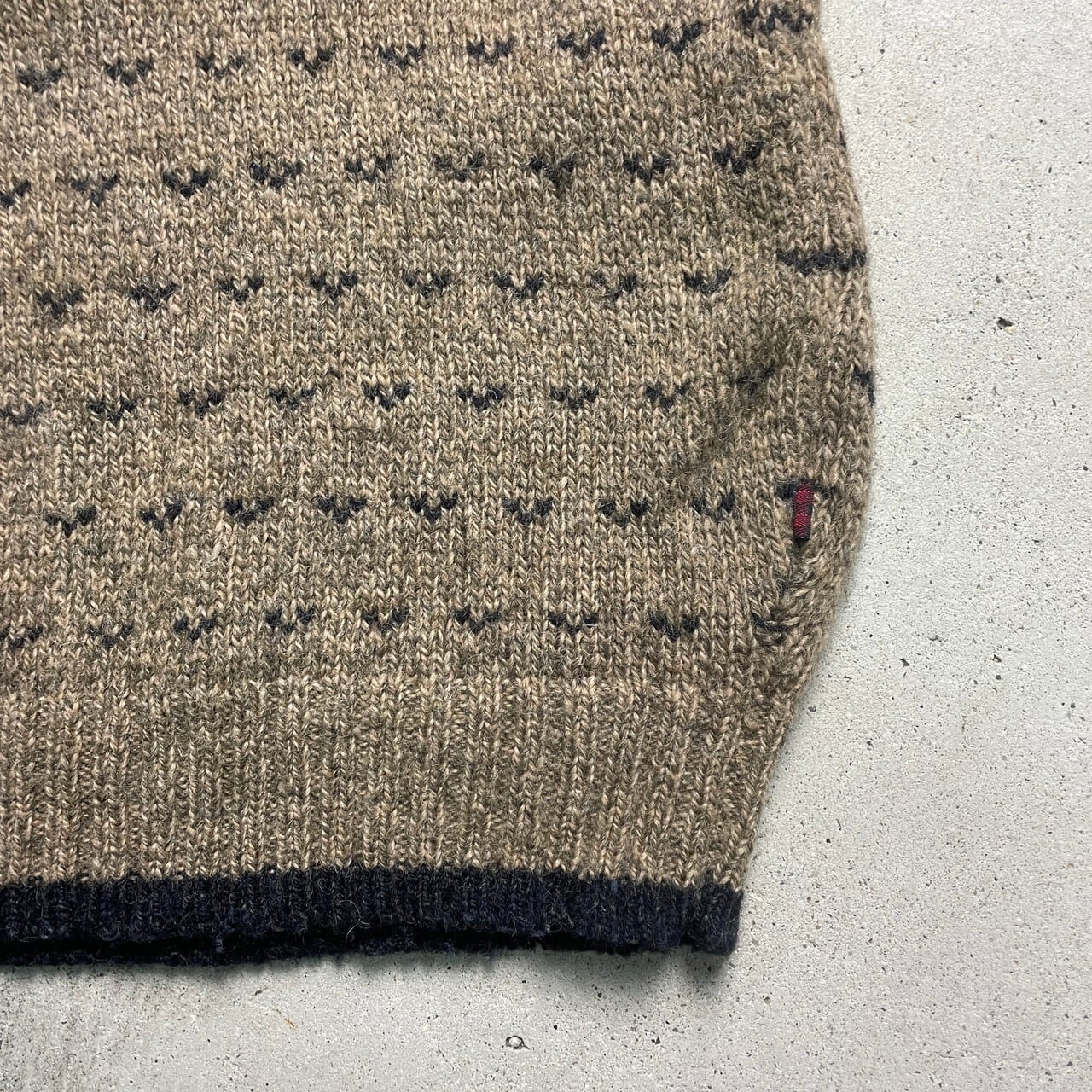 90年代 Woolrich ウールリッチ ウールニットセーター バーズアイ