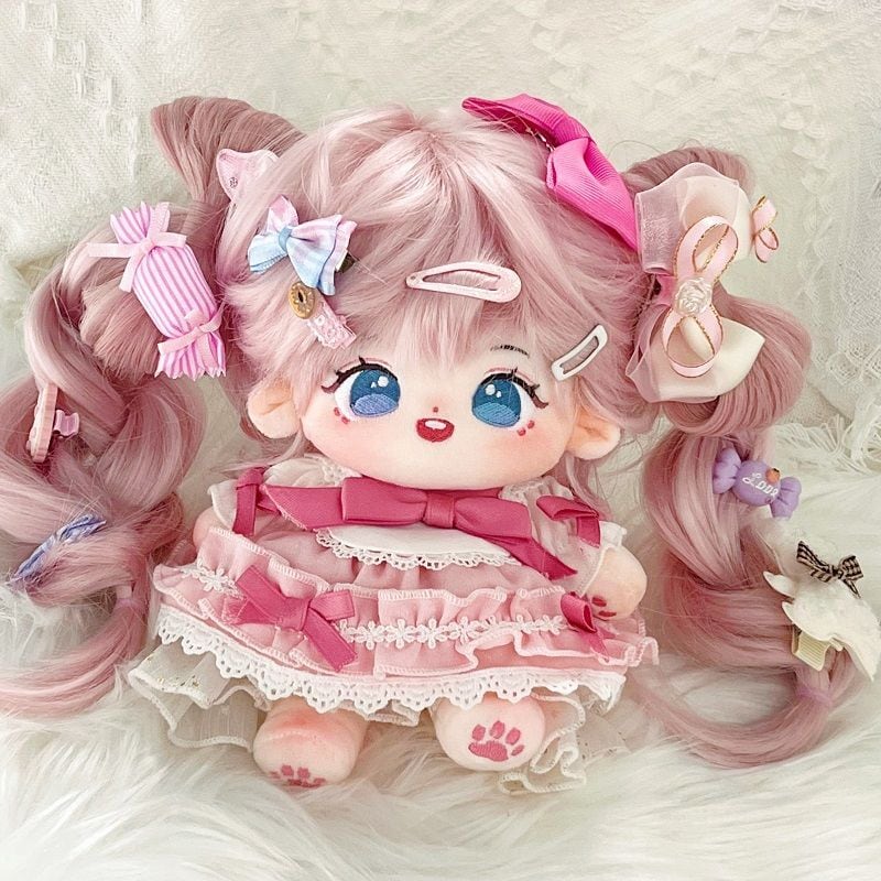 無属性 ぬいぐるみ 女の子 ツインテール ピンク 無属性 ぬいぐるみ
