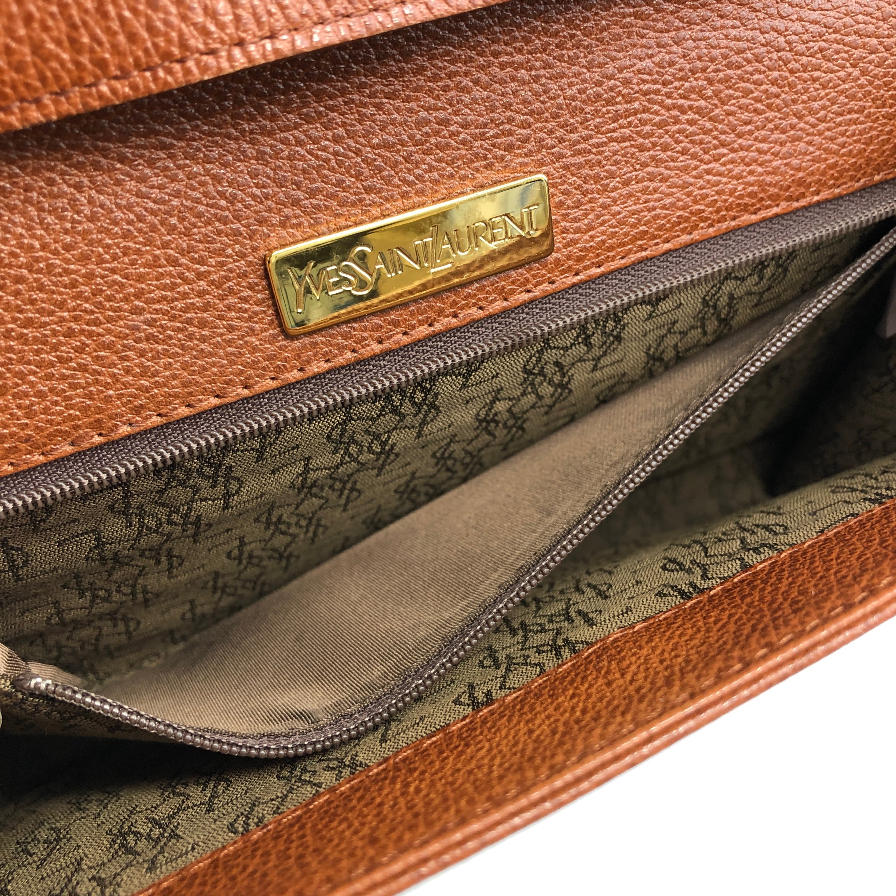 Yves Saint Laurent イヴ・サンローラン ショルダーバッグ ブラウン