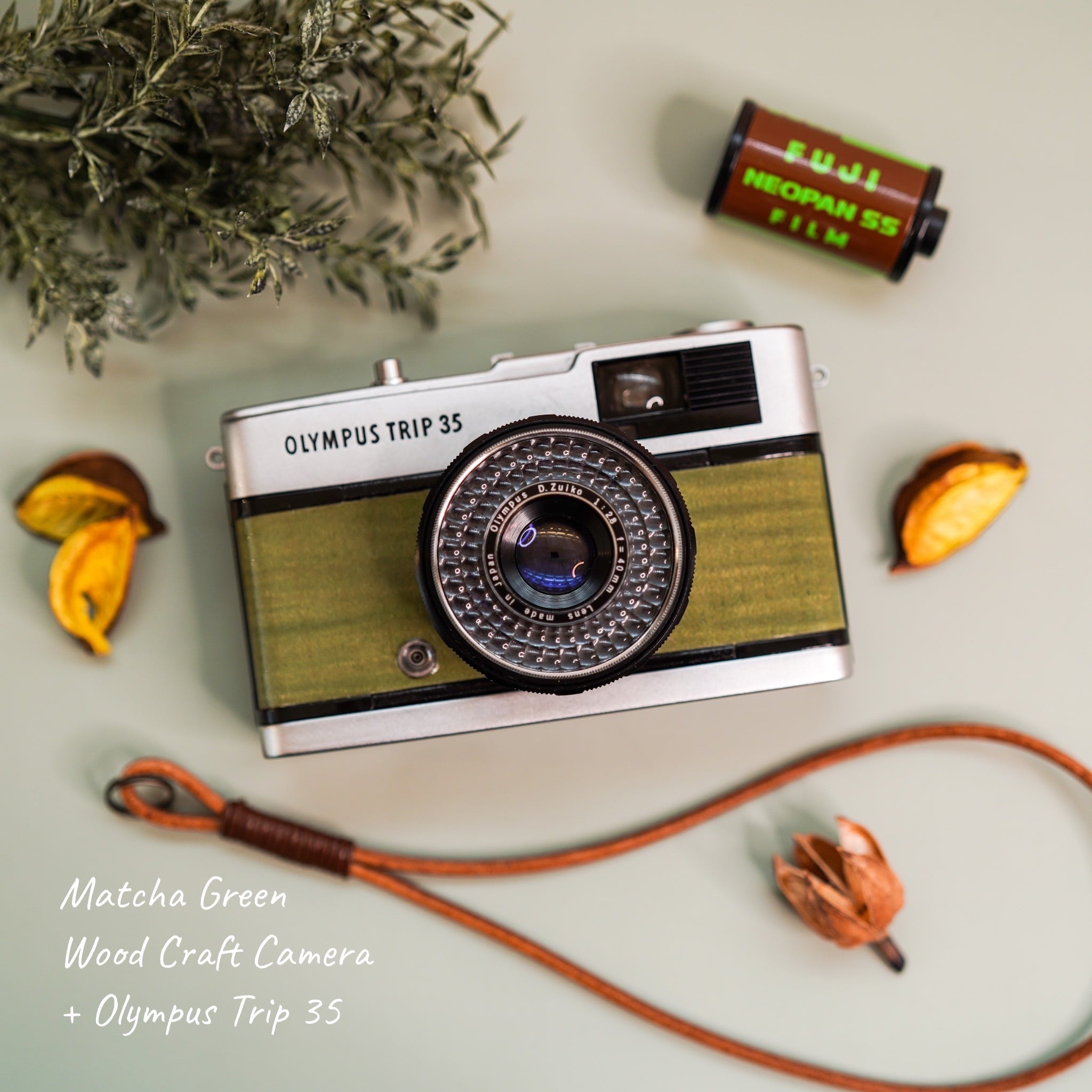 Matcha Green 抹茶グリーン Olympus Trip35 | Macha Cameras
