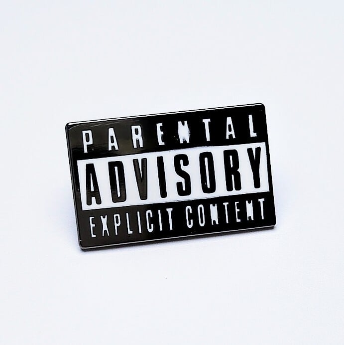 送料無料！ ☆ピンズ PINS☆ピンバッジ 【 PARENTAL ADVISORY ( ペア