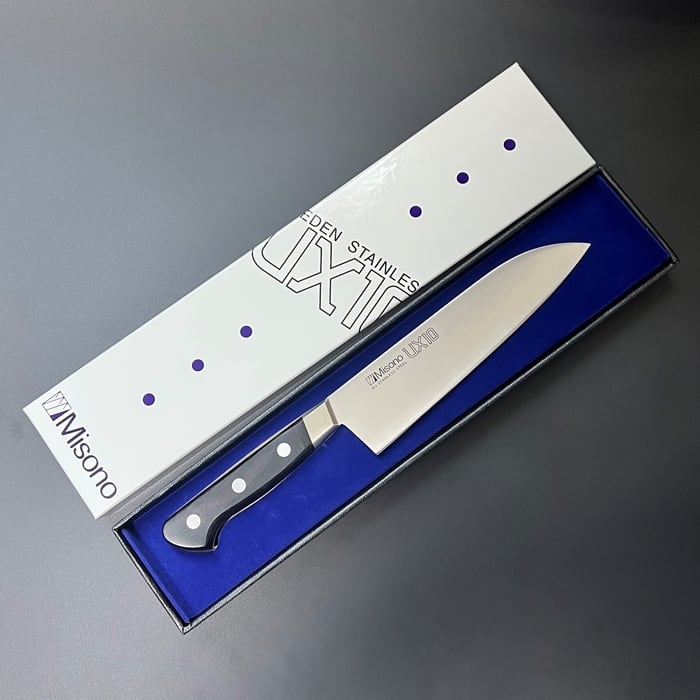 ミソノ 包丁 UX10 三徳包丁 180mm 日本製 両刃 | KEIJIN｜刃物専門店