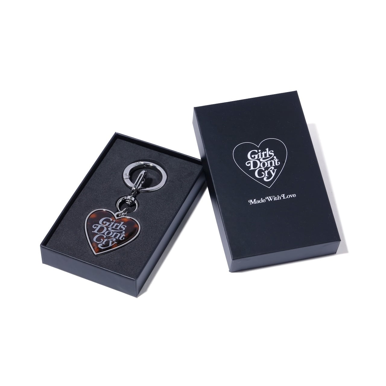 GIRLS DON'T CRY TORTOISESHELL PATTERN KEYRING | VERDY'S GIFT SHOP