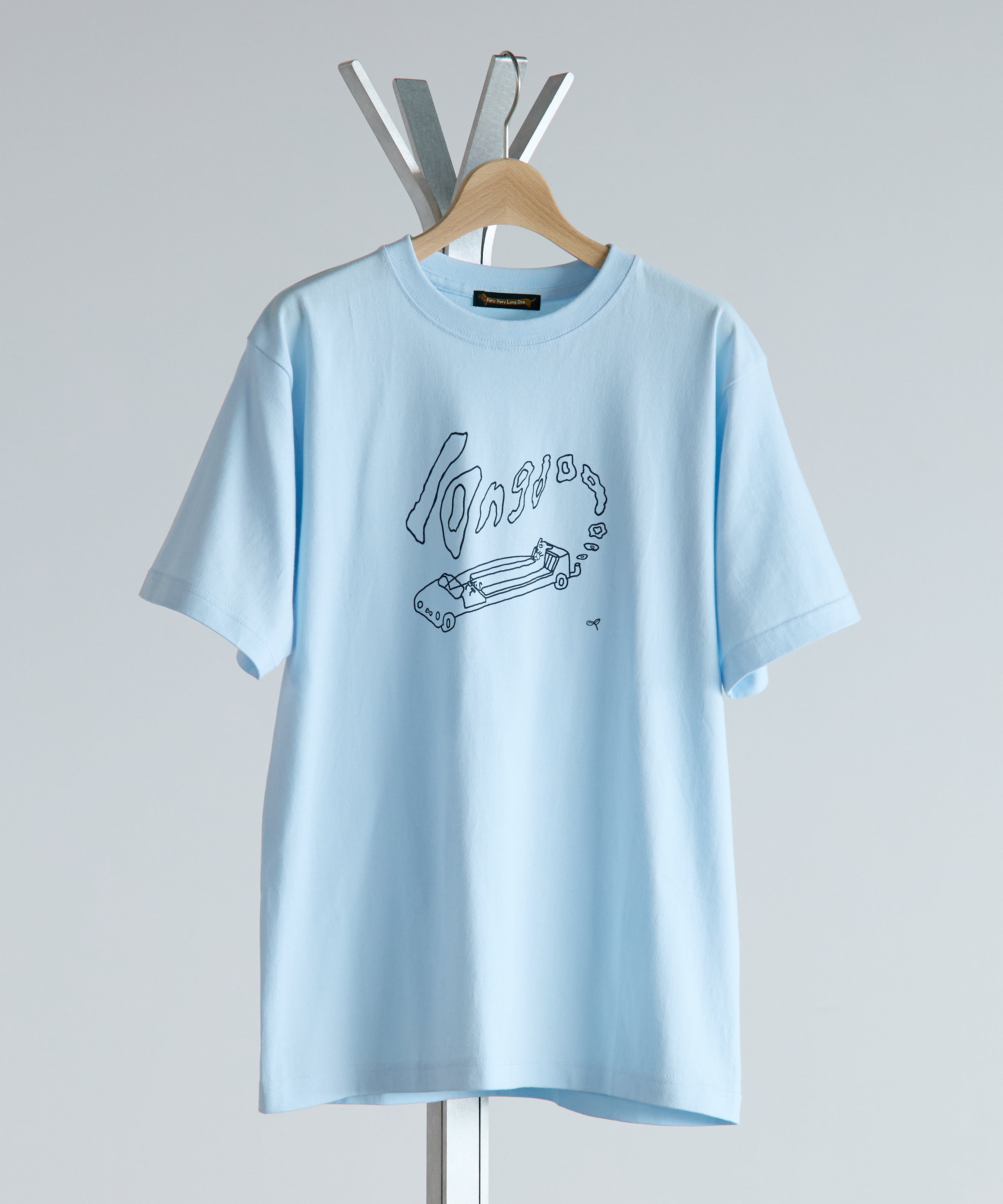 DRIVING LONG DOG T-SHIRT BLUE | FUN MAGIC STORE