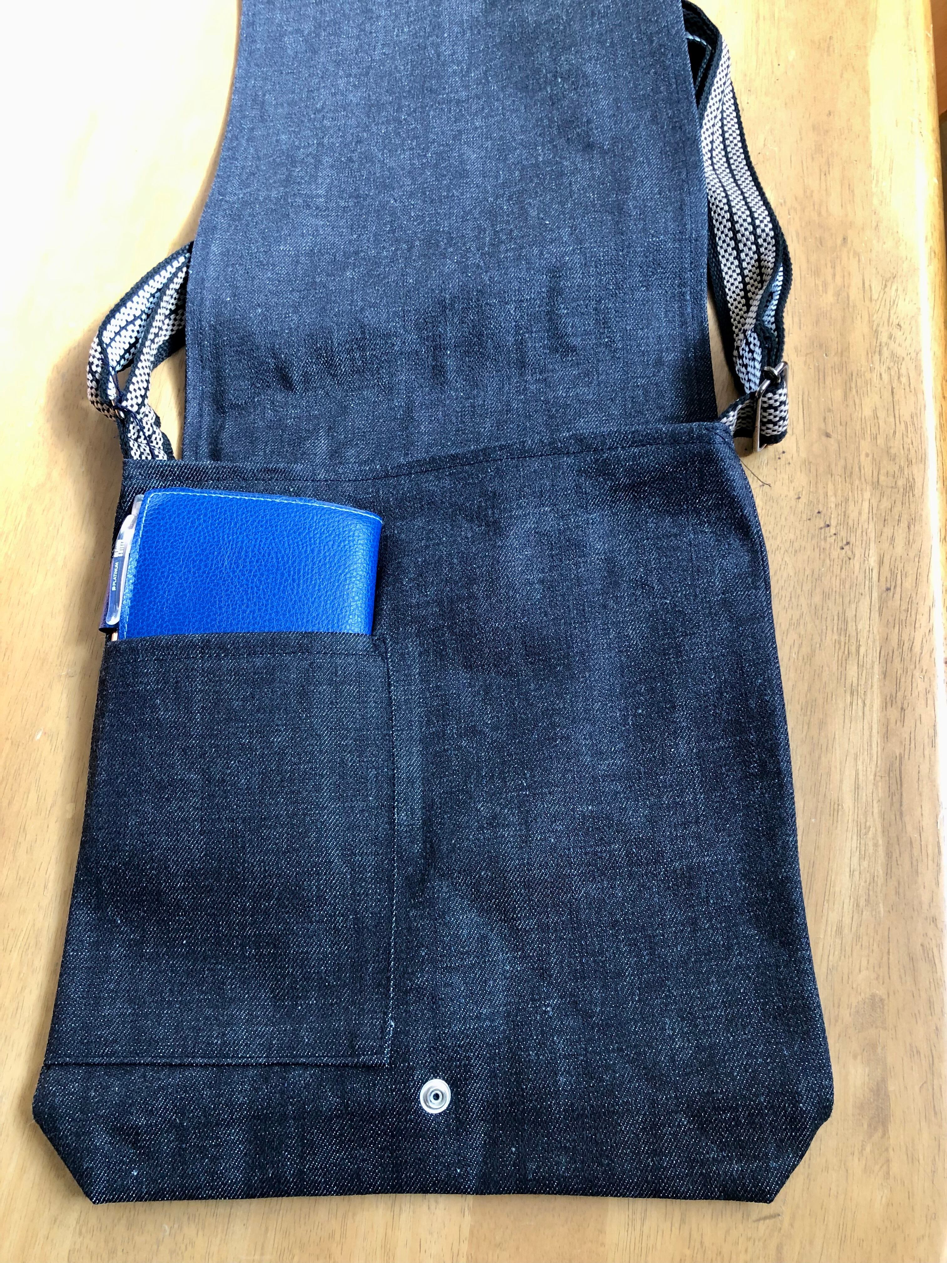 岡山デニム「にゃおとら」ショルダーバッグ（B） Japanese shoulder