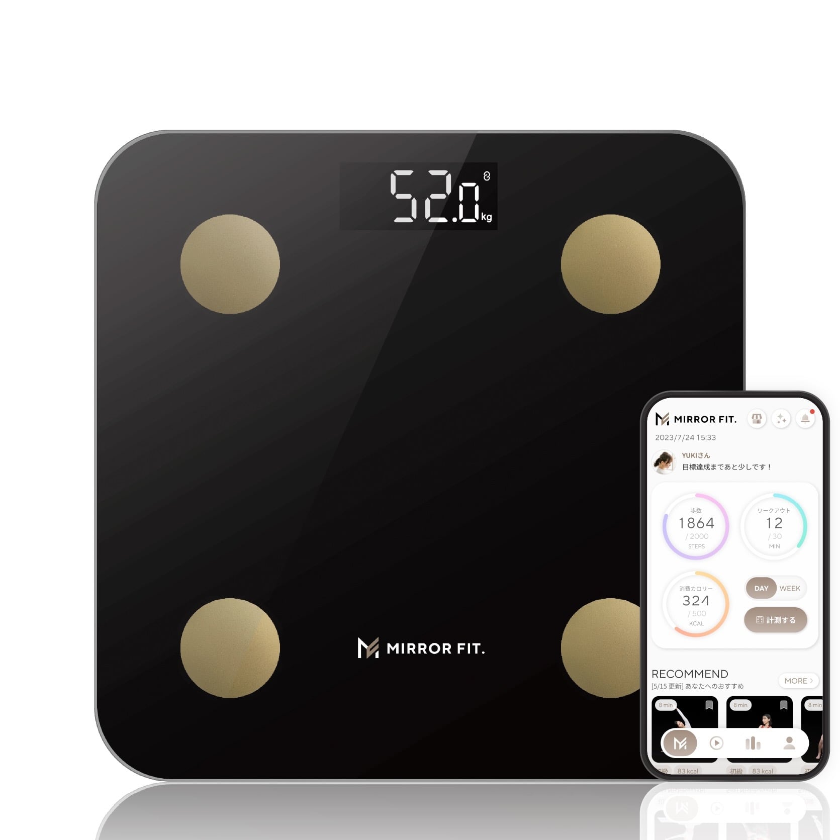 MIRROR FIT. スマート体組成計 | MIRROR FIT.