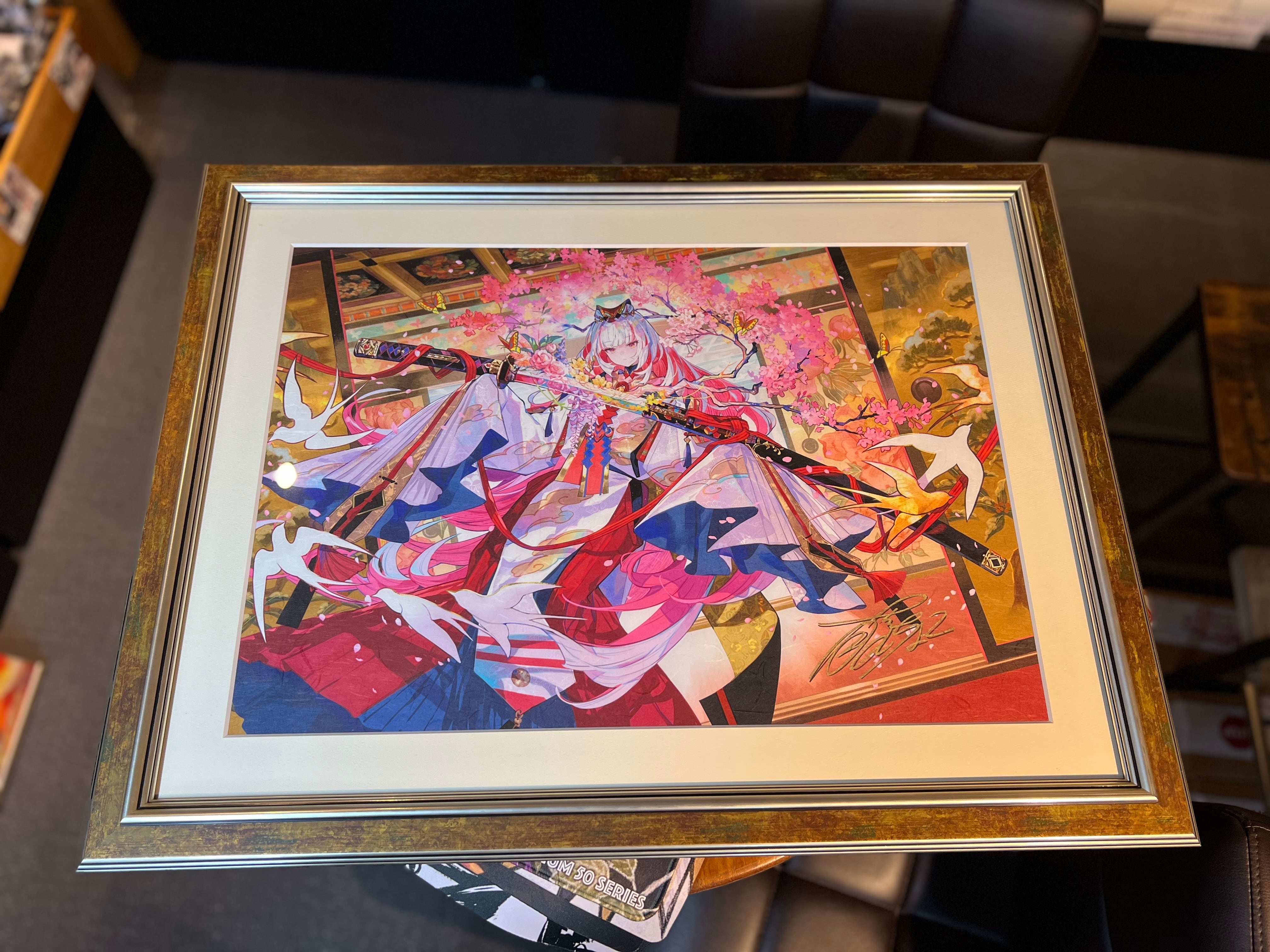 藤ちょこ先生☆描き下ろしオリジナル 複製原画【芽吹きの剣】 額付き