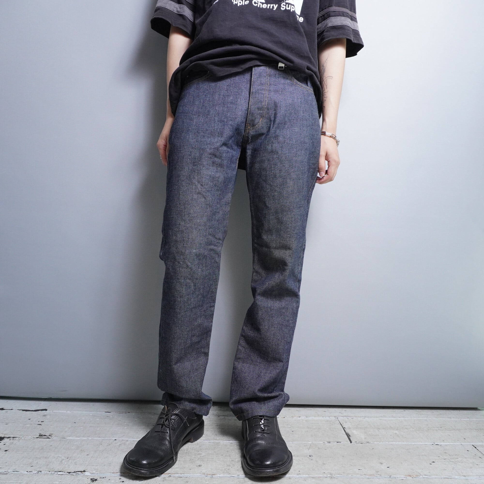 SAINT LAURENT】サンローランYSL リジットストレートデニム 30インチ