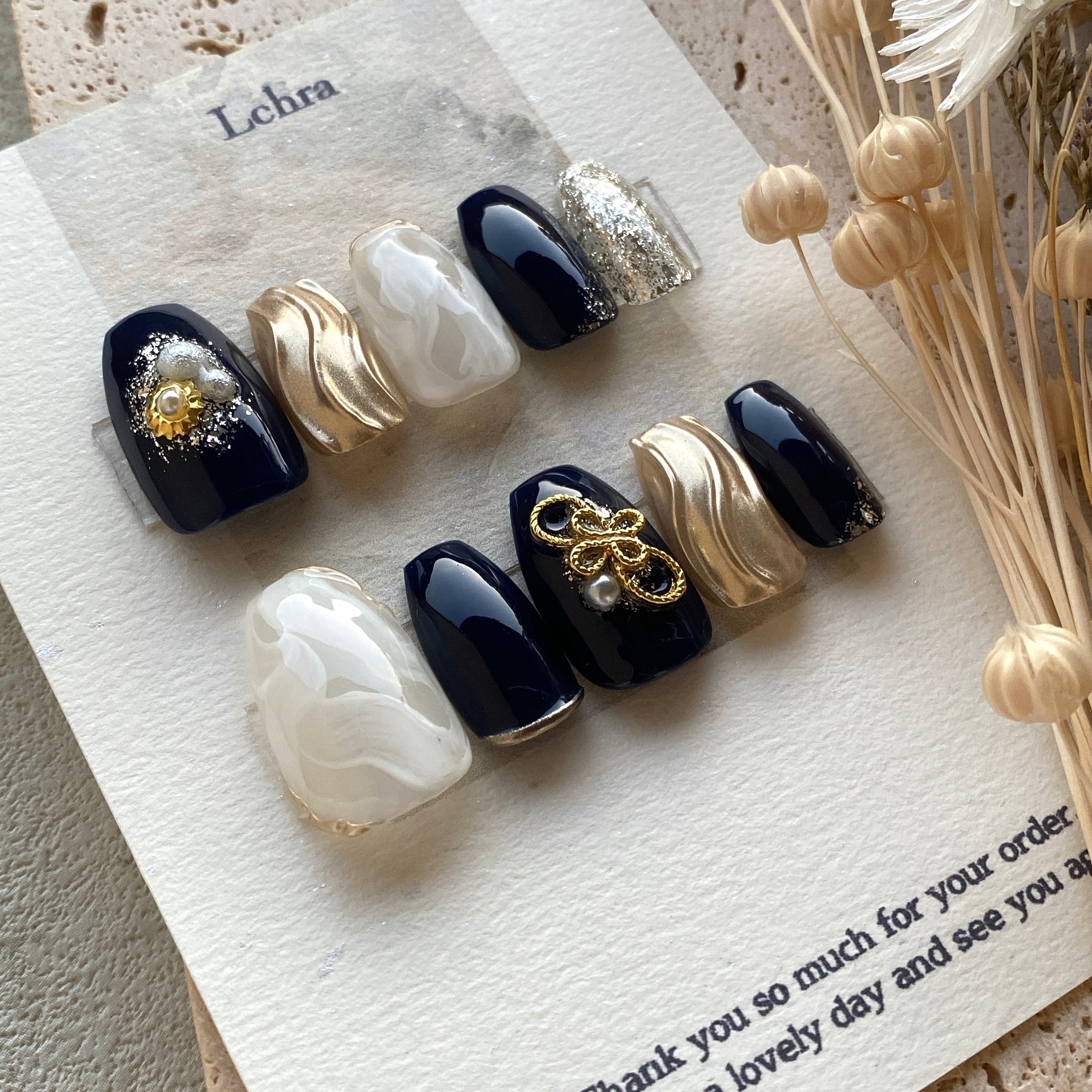 ネイルチップ No.87 ネイビー | Lchra