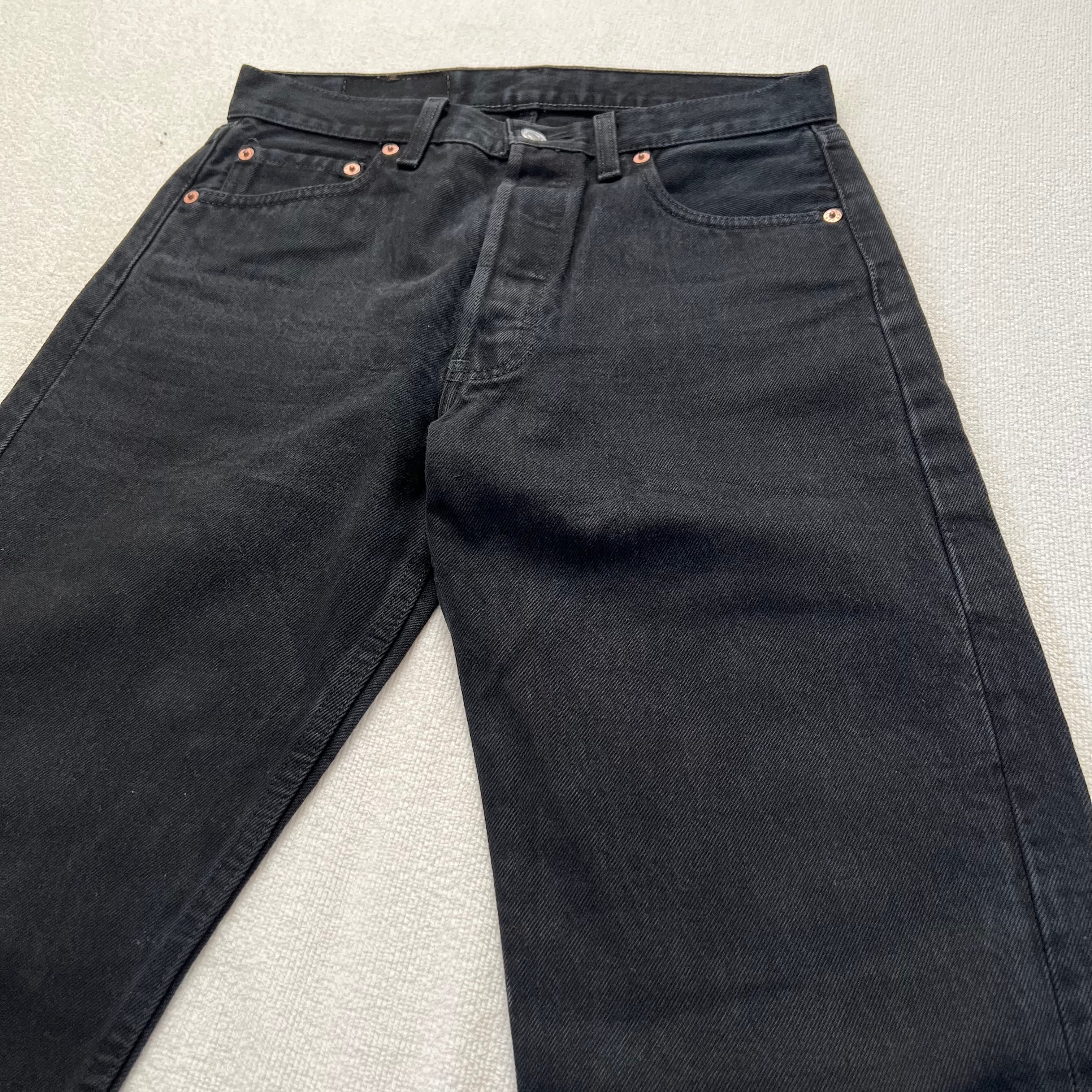 Levi's 501 USA製 W29 リーバイス ブラック デニム ジーンズ 後染め 黒