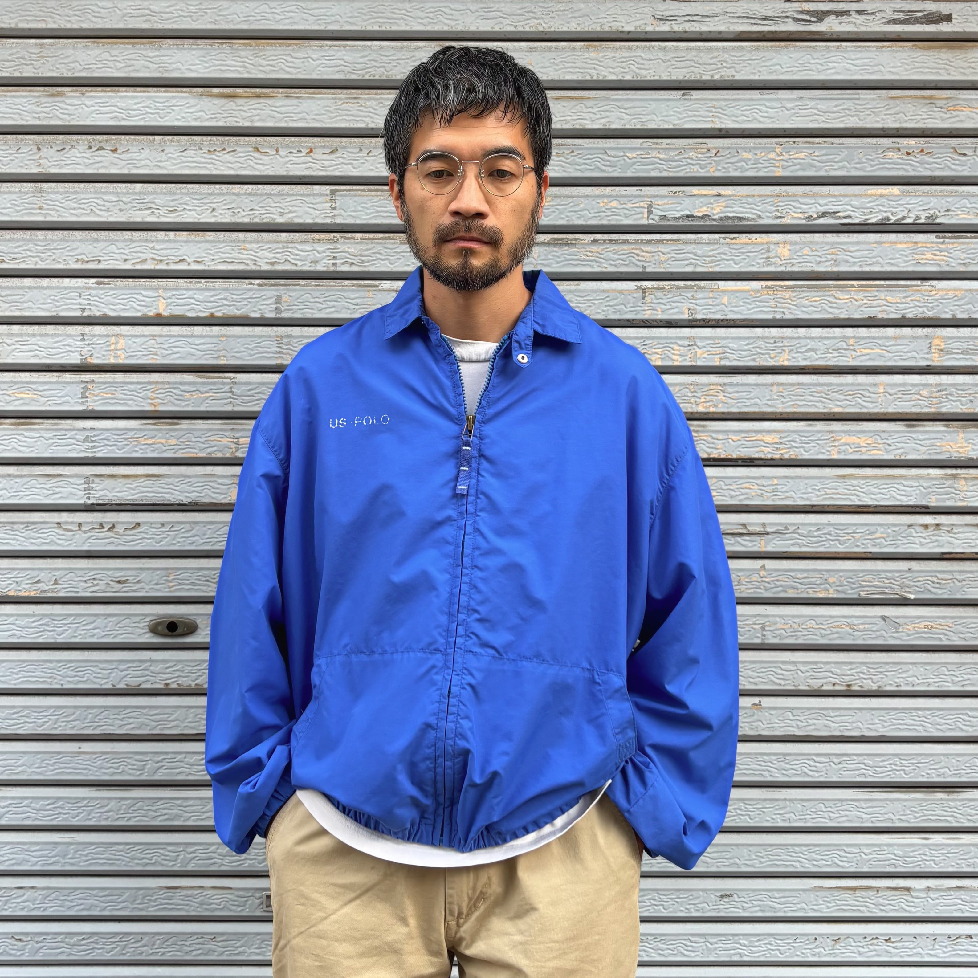 90's POLO Ralph Lauren Nylon Swing Top L / ポロ・ラルフローレン