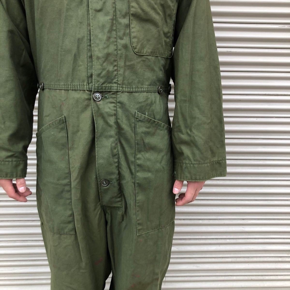 70s 米軍実物 USArmy OG-107 カバーオール COVERALLS ツナギ