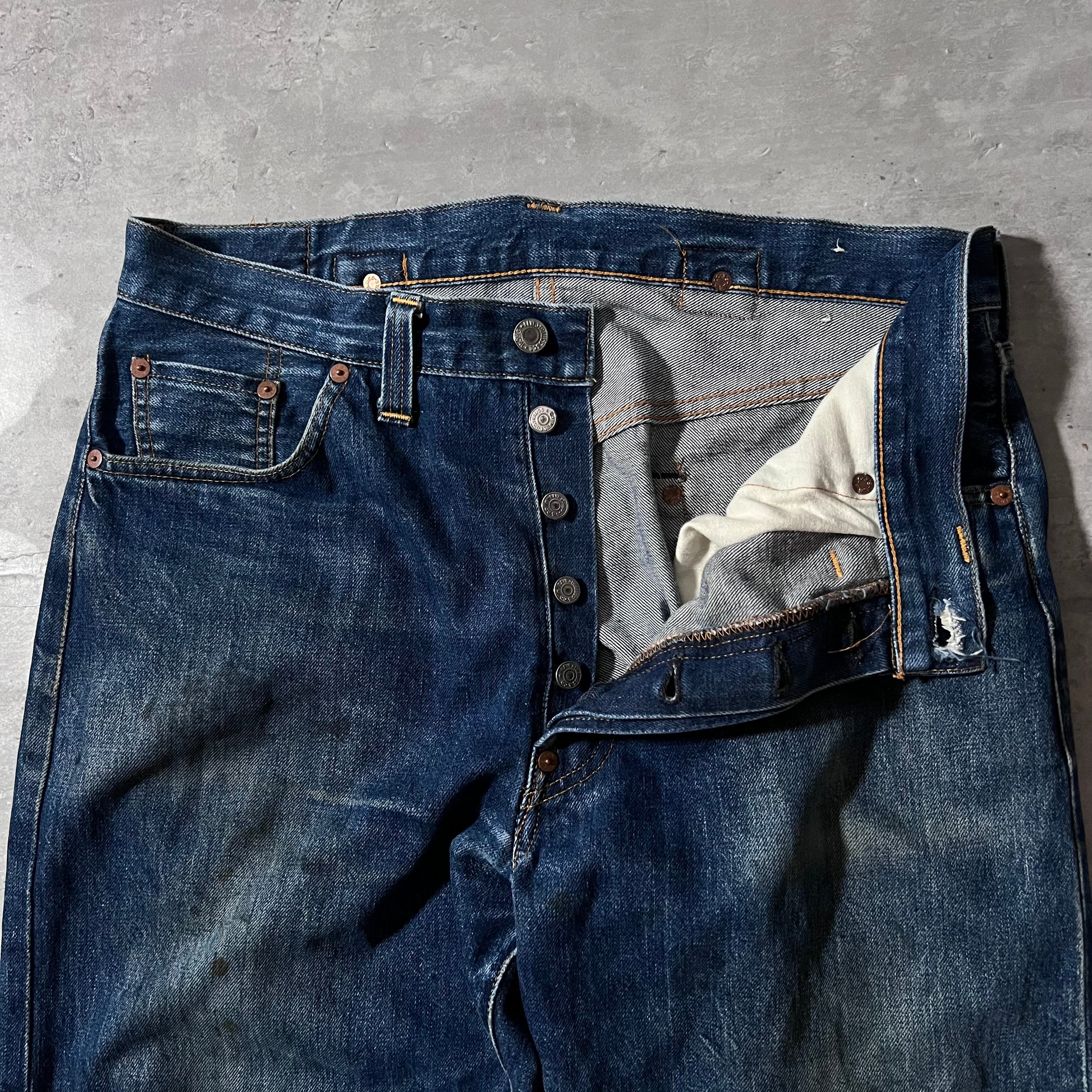90s “Levi's 201XX”復刻 BIG E selvedge denim pants バレンシア工場製