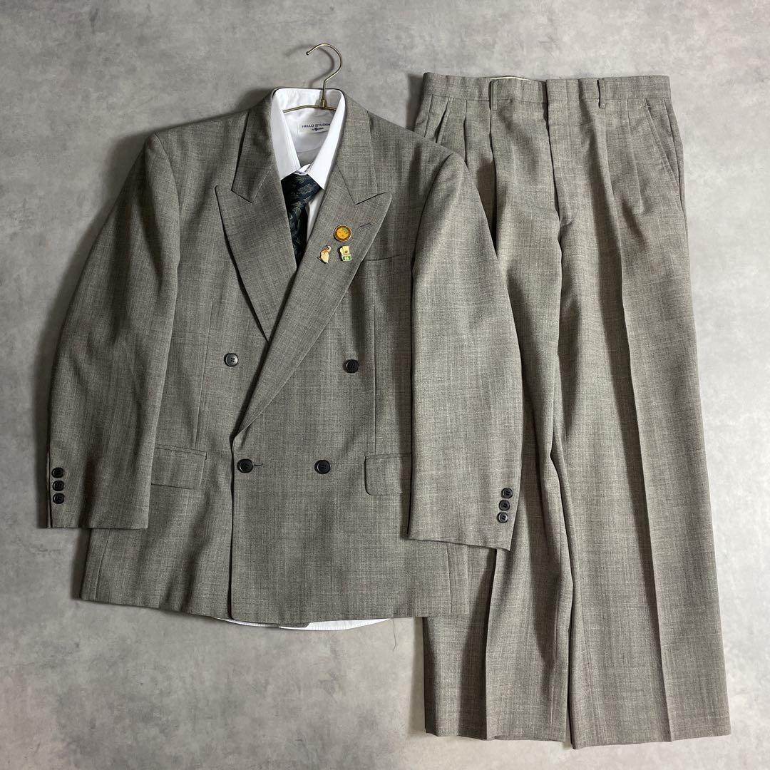 F.097]【vintage】 セットアップ ダブル ピンズ ネクタイ F.097