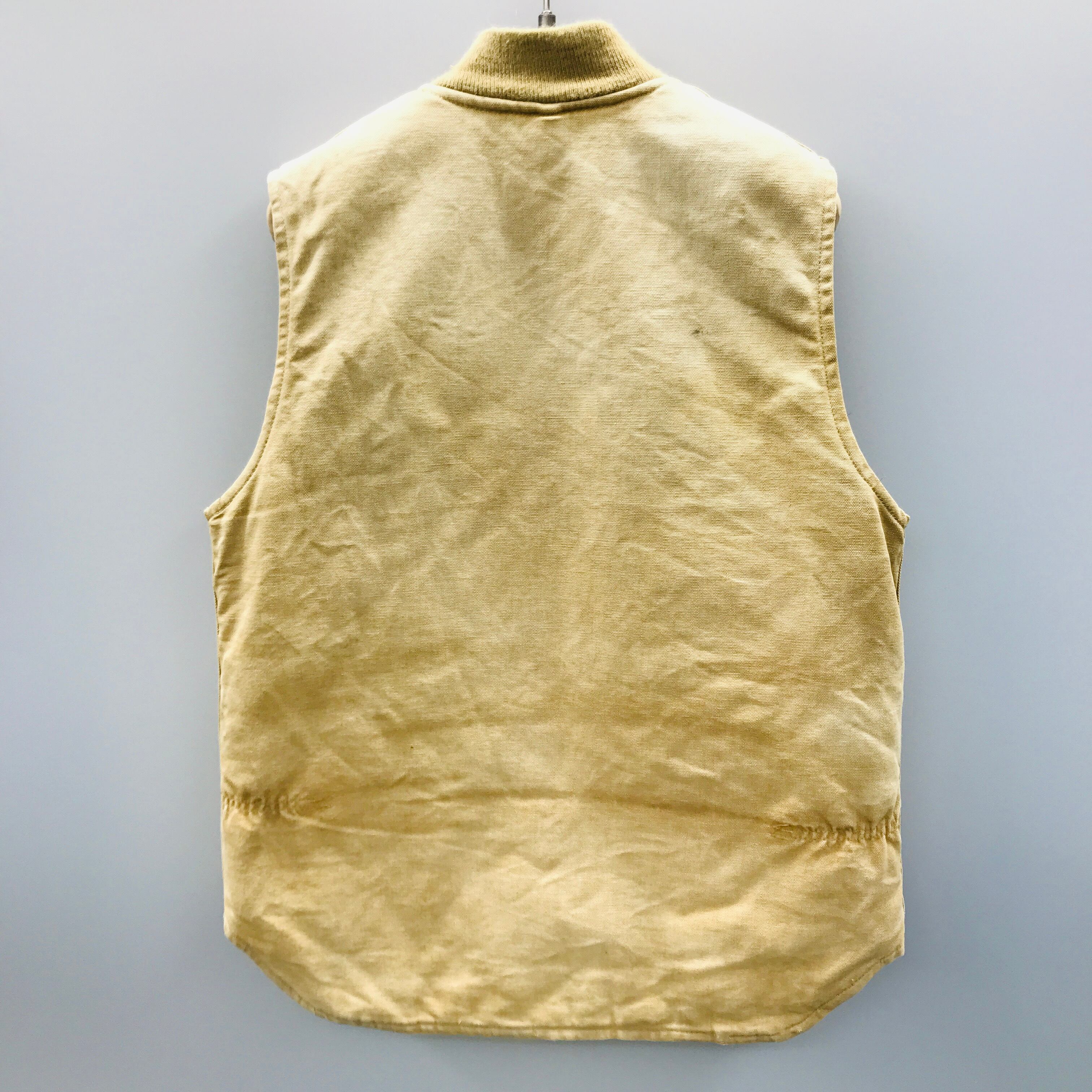 80年代USA製 Carhartt カーハートダックベスト 色落ち・色褪せ 中綿