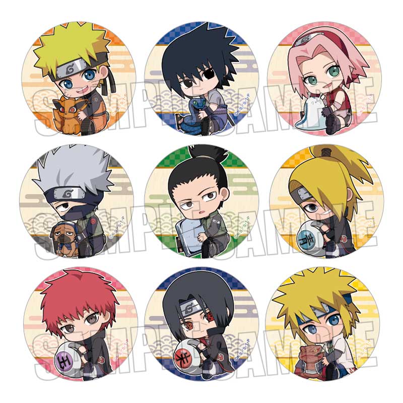 NARUTO-ナルト- 疾風伝 トレーディング缶バッジ /ぎゅぎゅっと Part2