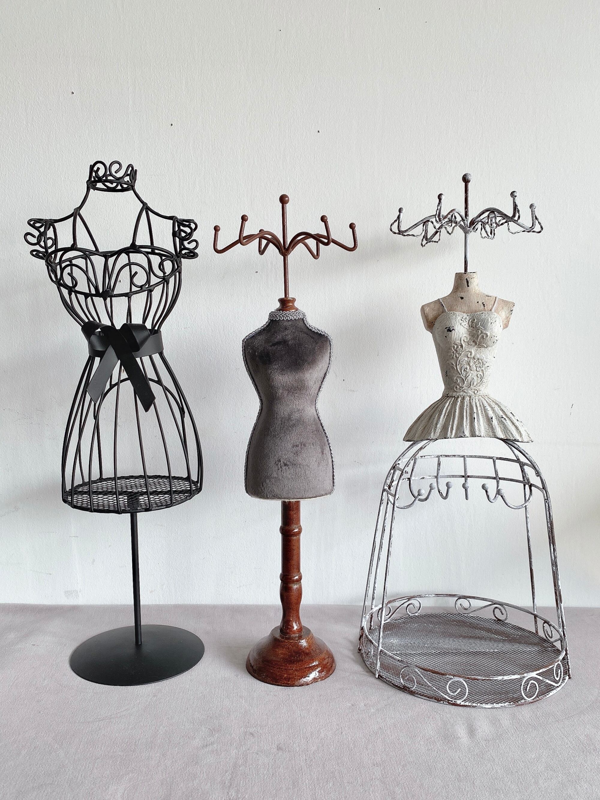 クラシカル ミニトルソー GY/PU/IV | ディスプレイ雑貨什器専門店 Velvety