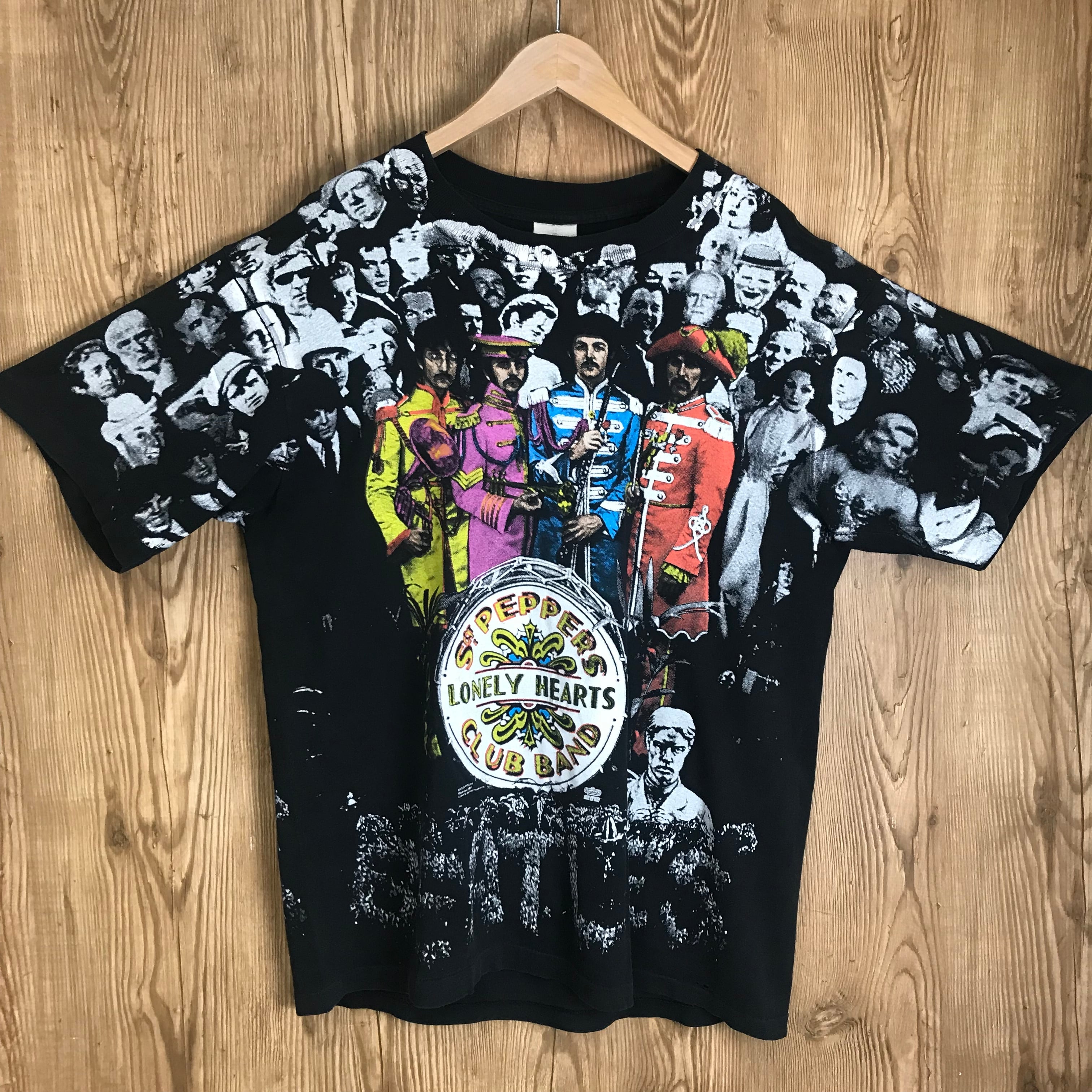 90s VINTAGE THE BEATLES Sgt. Pepper's Lonely Hearts Club Band 総柄