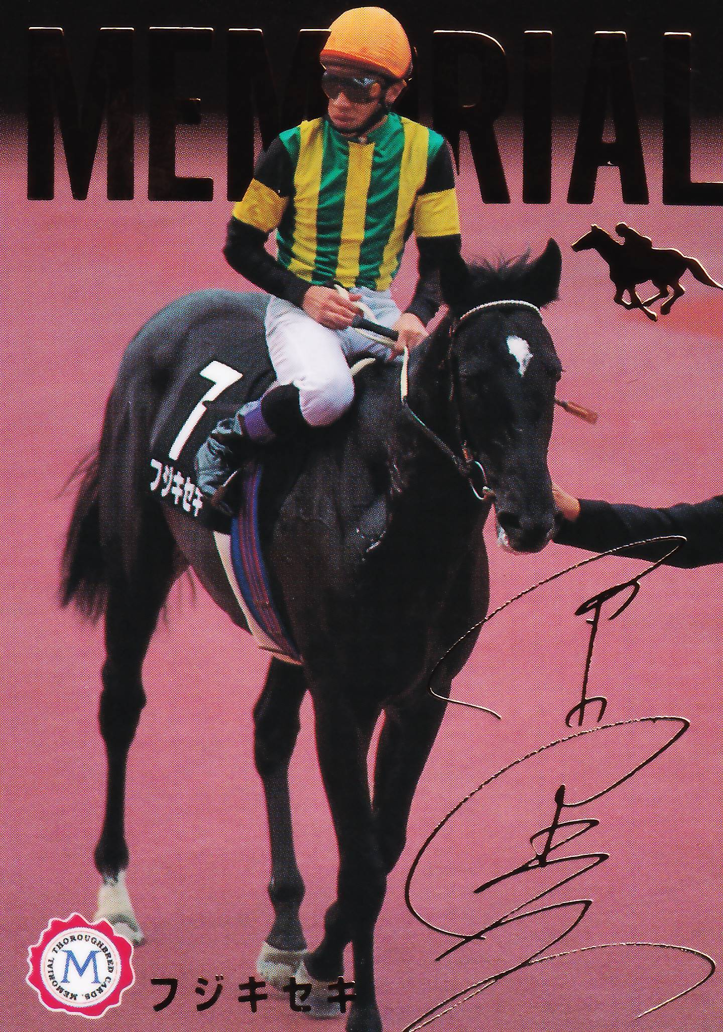 金箔サイン)フジキセキ「サラブレッドカード 95年版」M-27 | カード