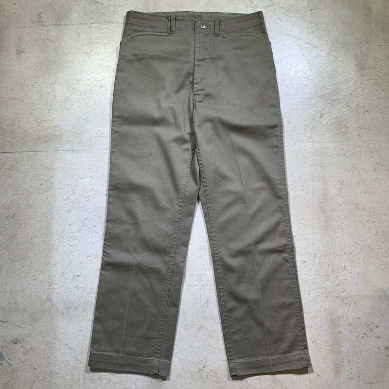 70's Lee FRISKO JEENS リー フリスコジーンズ ワークパンツ カーキ