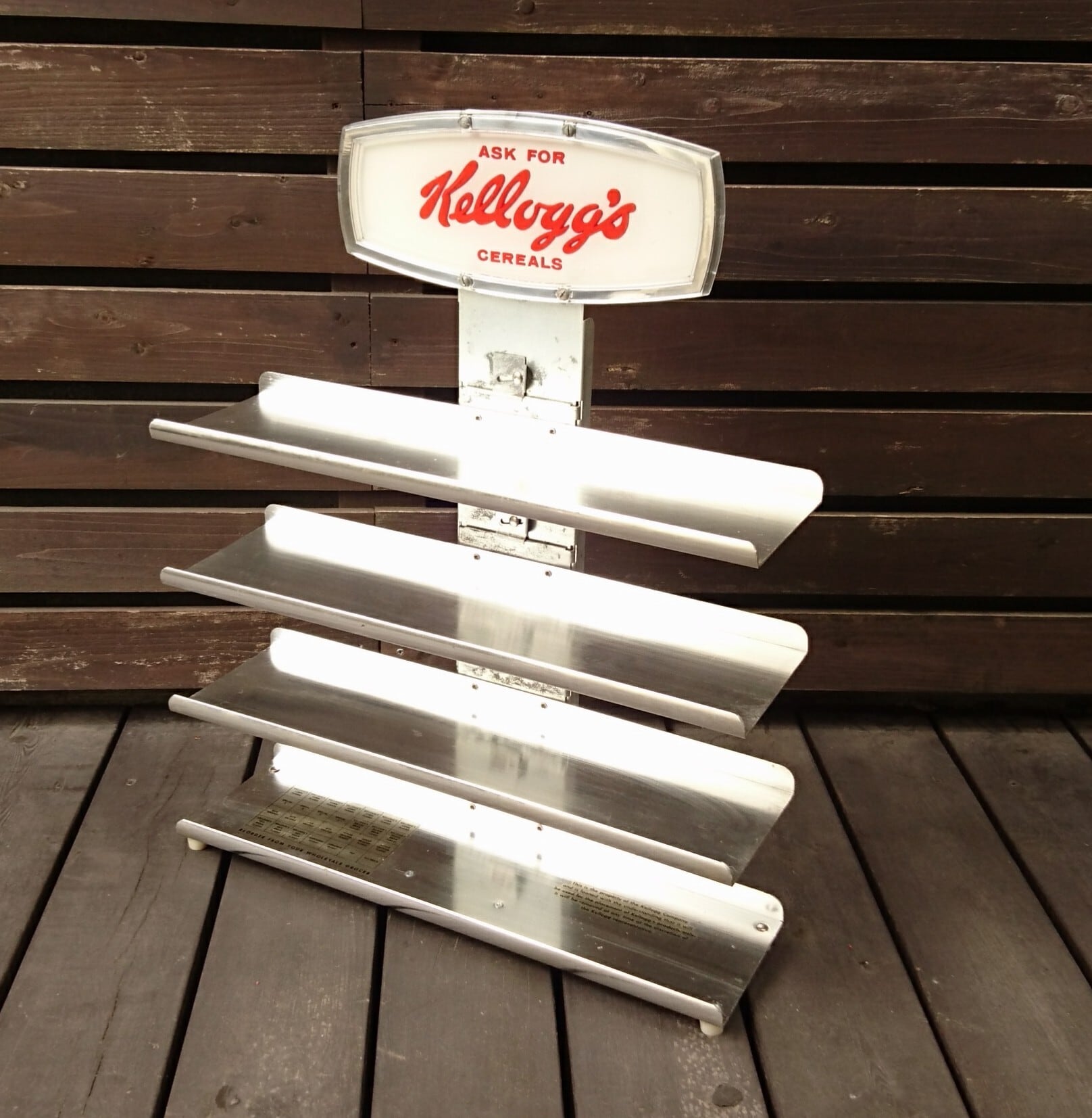 60s ケロッグ ケロッグ ストアーディスプレイ シェルフ 4段ラック