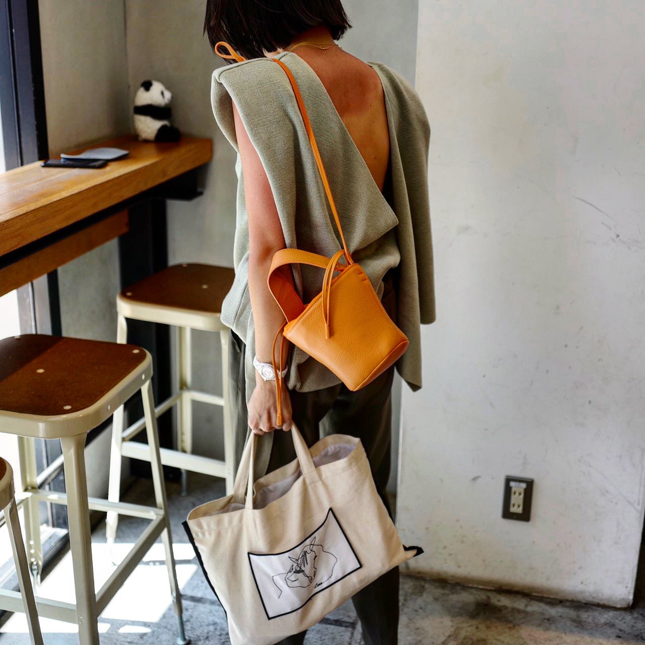 Pottery Bag/ORANGE | ayako