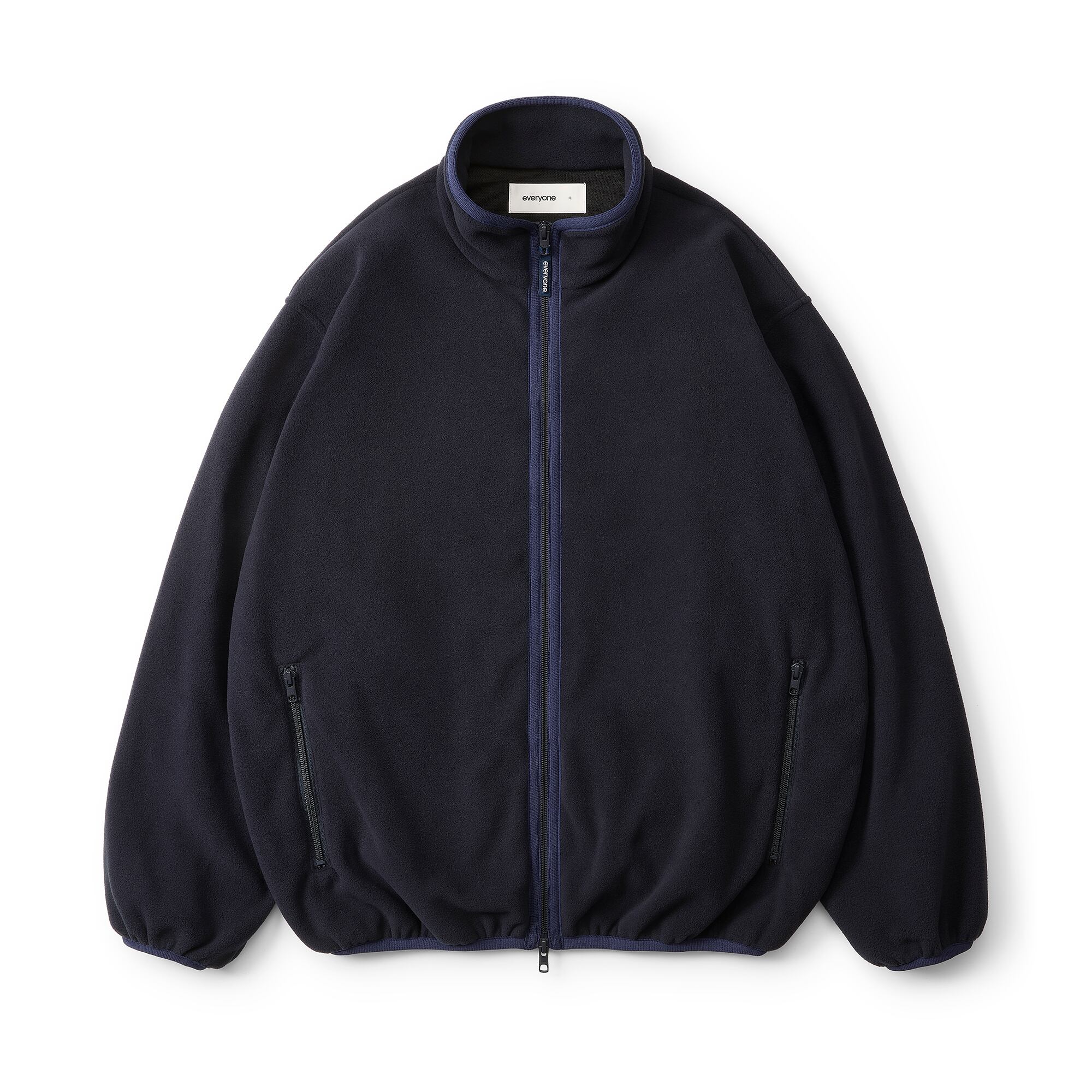 everyone nylon silk track jacket (NAVY) | everyone