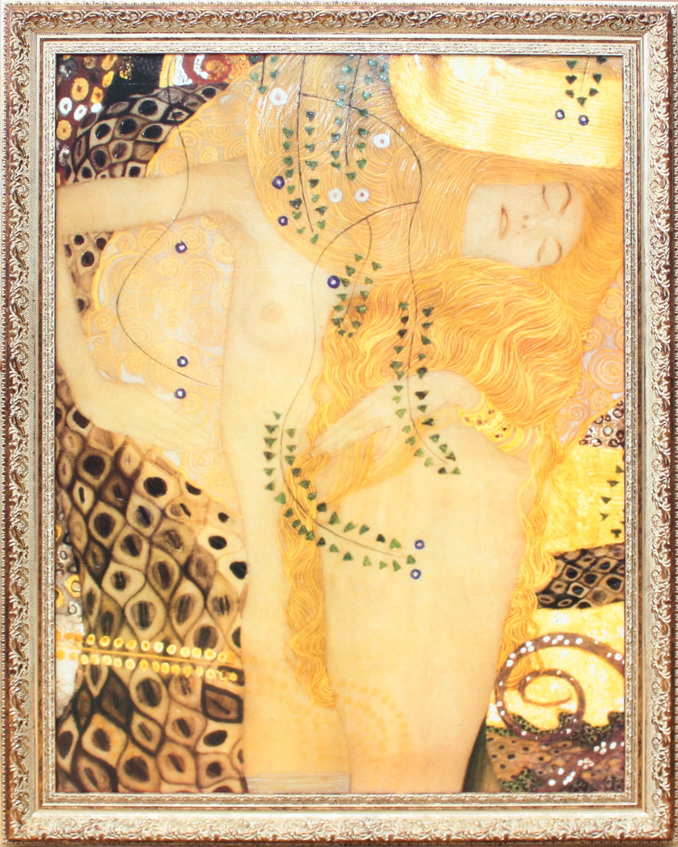 グスタフ クリムト絵画「水蛇1」表面特殊ゲル加工 | アートショップ