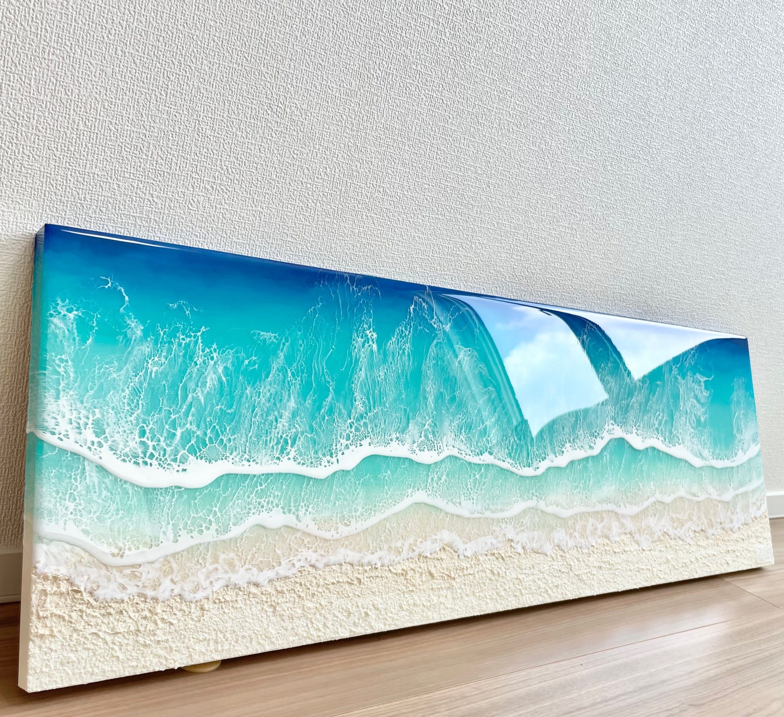 海レジン レジンアート Beach Art カスタムオーダー （90cm×30cm