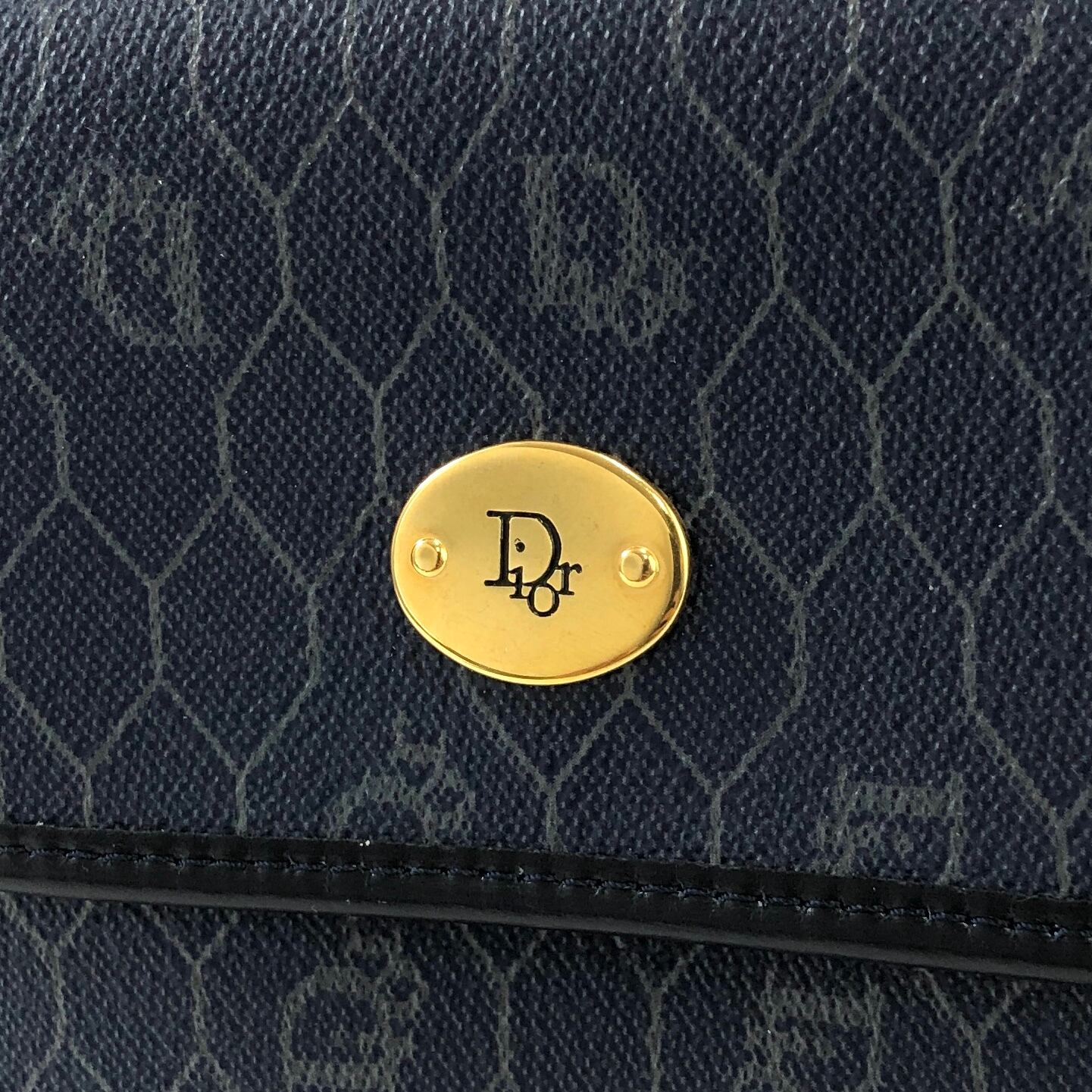 Christian Dior ディオール ハニカム柄 チェーン ポシェット ミニ