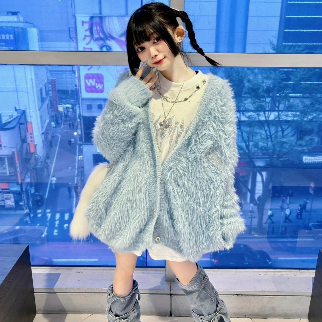 シャギーニットカーディガン | VOLCAN&APHRODITE