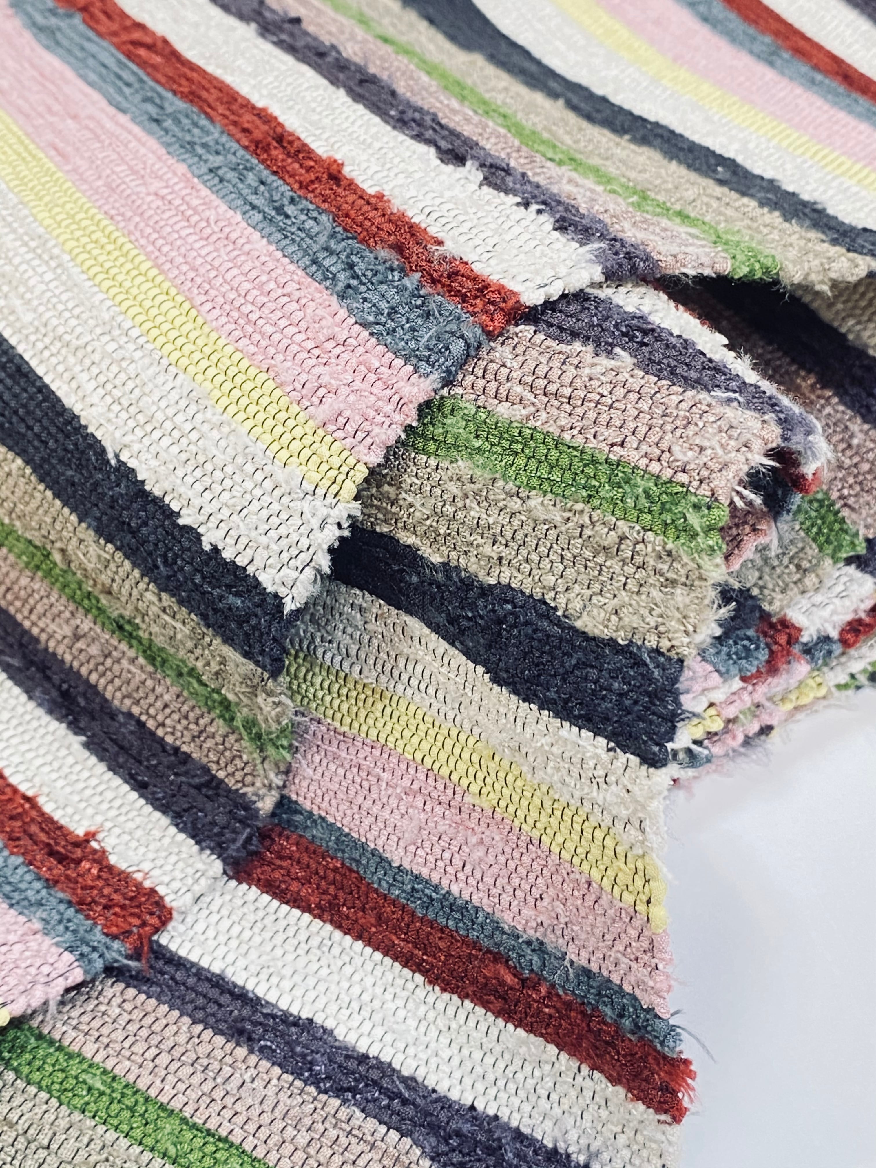 米沢半幅帯（半巾帯） 新田織物 裂き織 縞柄 | 中西呉服店 ウェブショップ