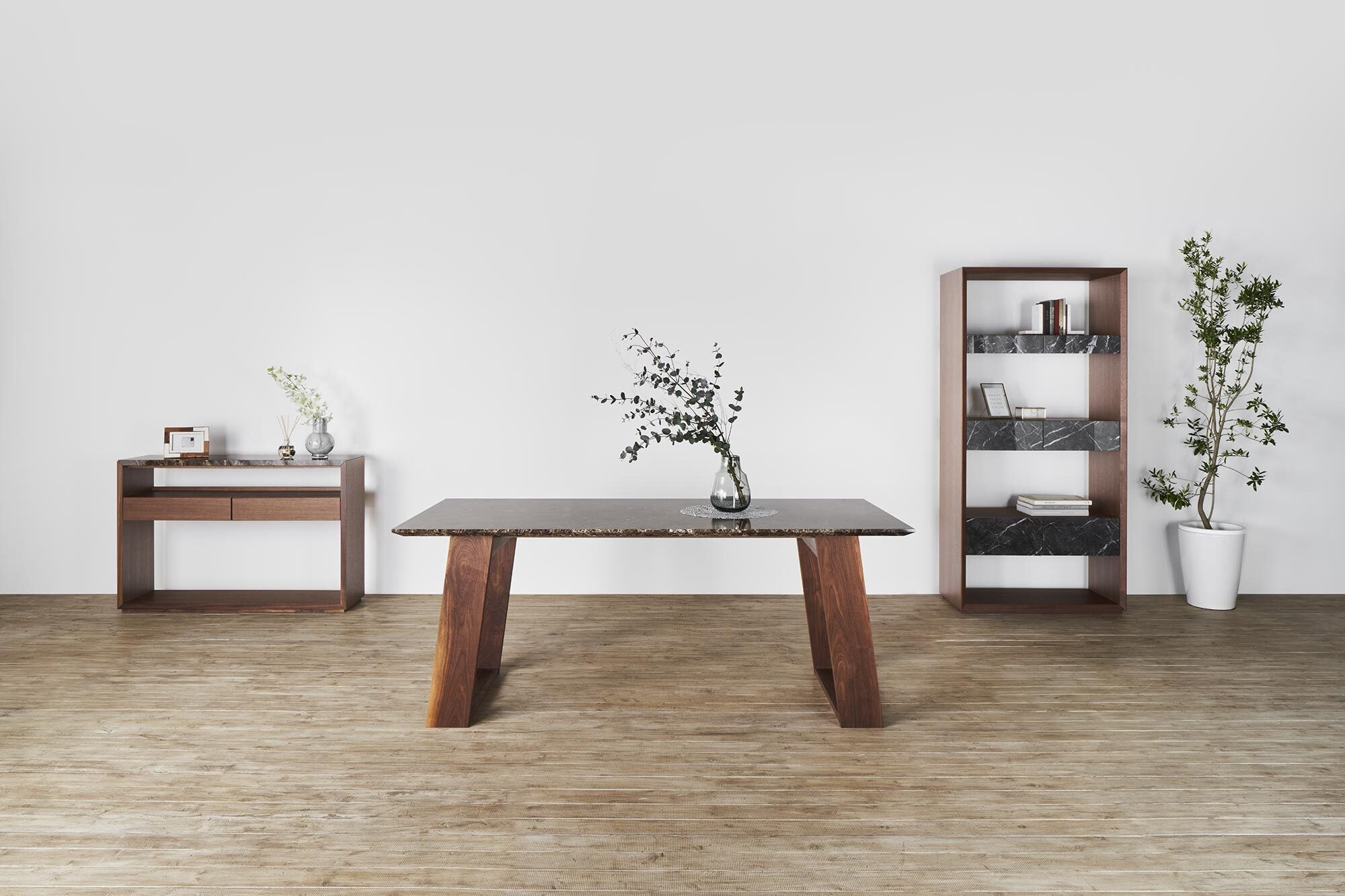 コンソールテーブル｜天然大理石天板 幅1200 ｜UB-03M | Hagiwara Design