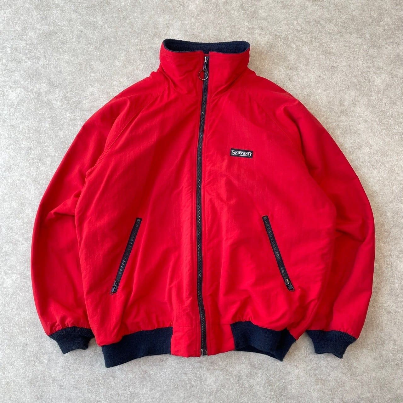 90s LANDS' END スコールジャケット ウォームアップジャケット 裏