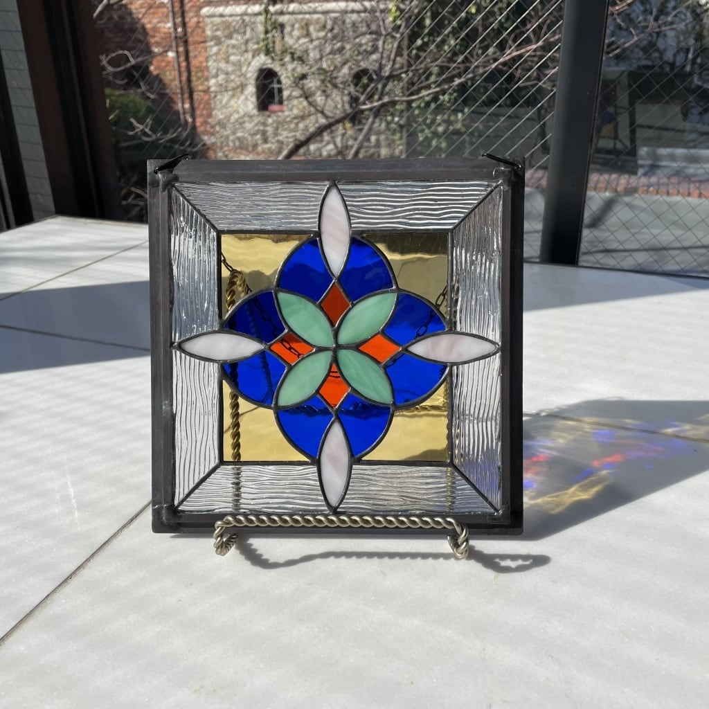 幾何学模様のステンドパネル | グラスロード1571 『WEBショップ2号店』