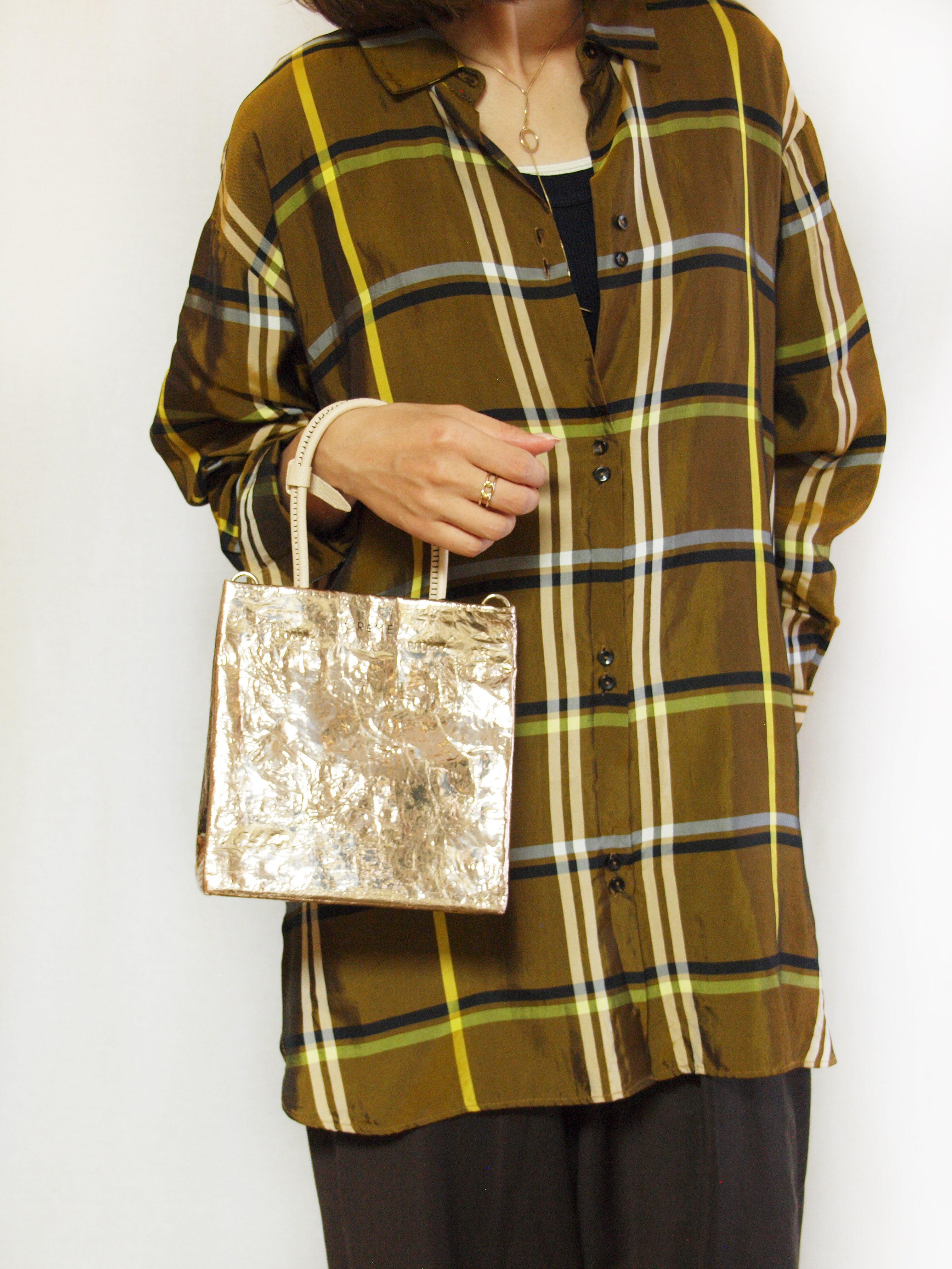 CR?ME M78 817 シャンパンゴールド 2WAYショルダーバッグSサイズ