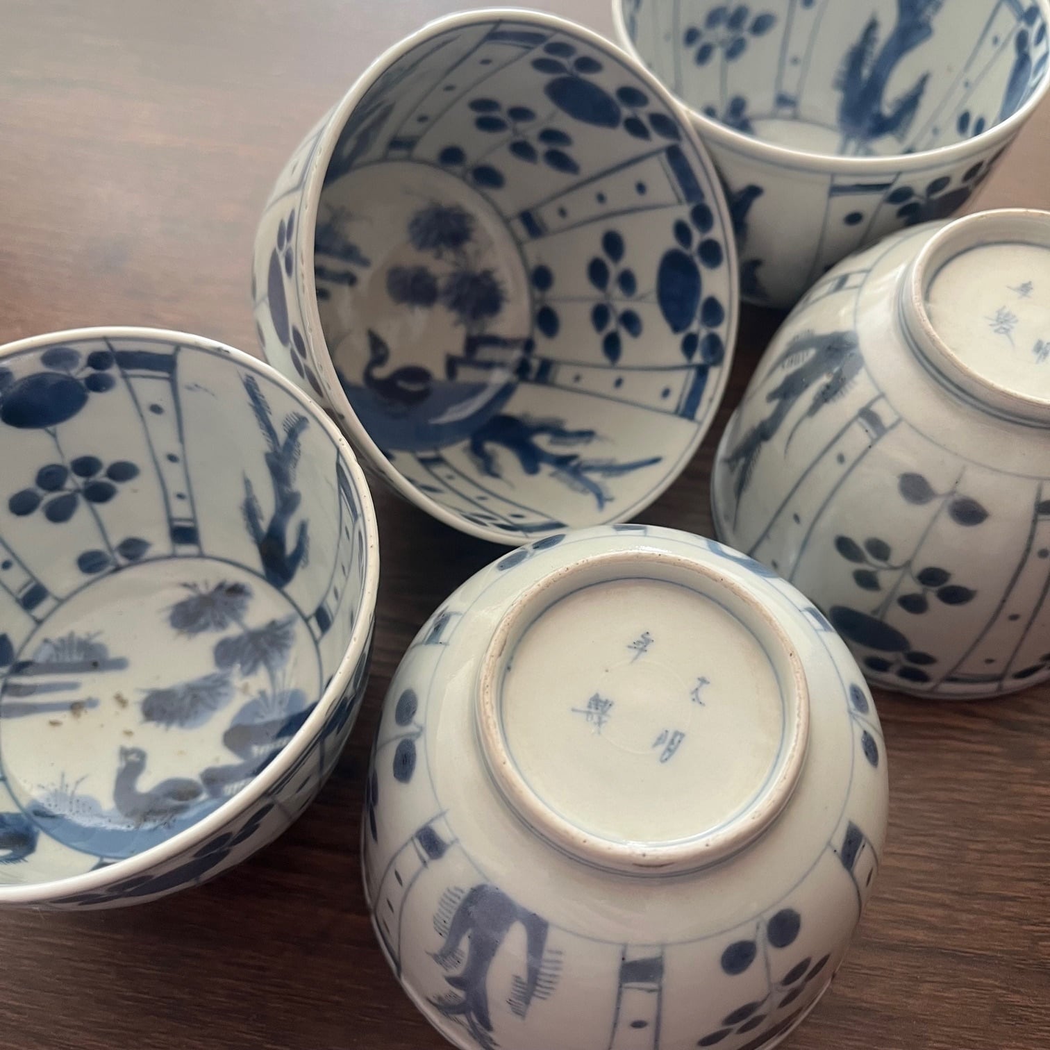 古伊万里染付芙蓉手向付5客 | 古美術 希 のぞみ 美術・デザイン事務所