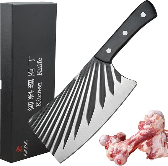 HIROSHI 厚重型の骨切り包丁 大型中華包丁 豚骨 牛骨切り専用