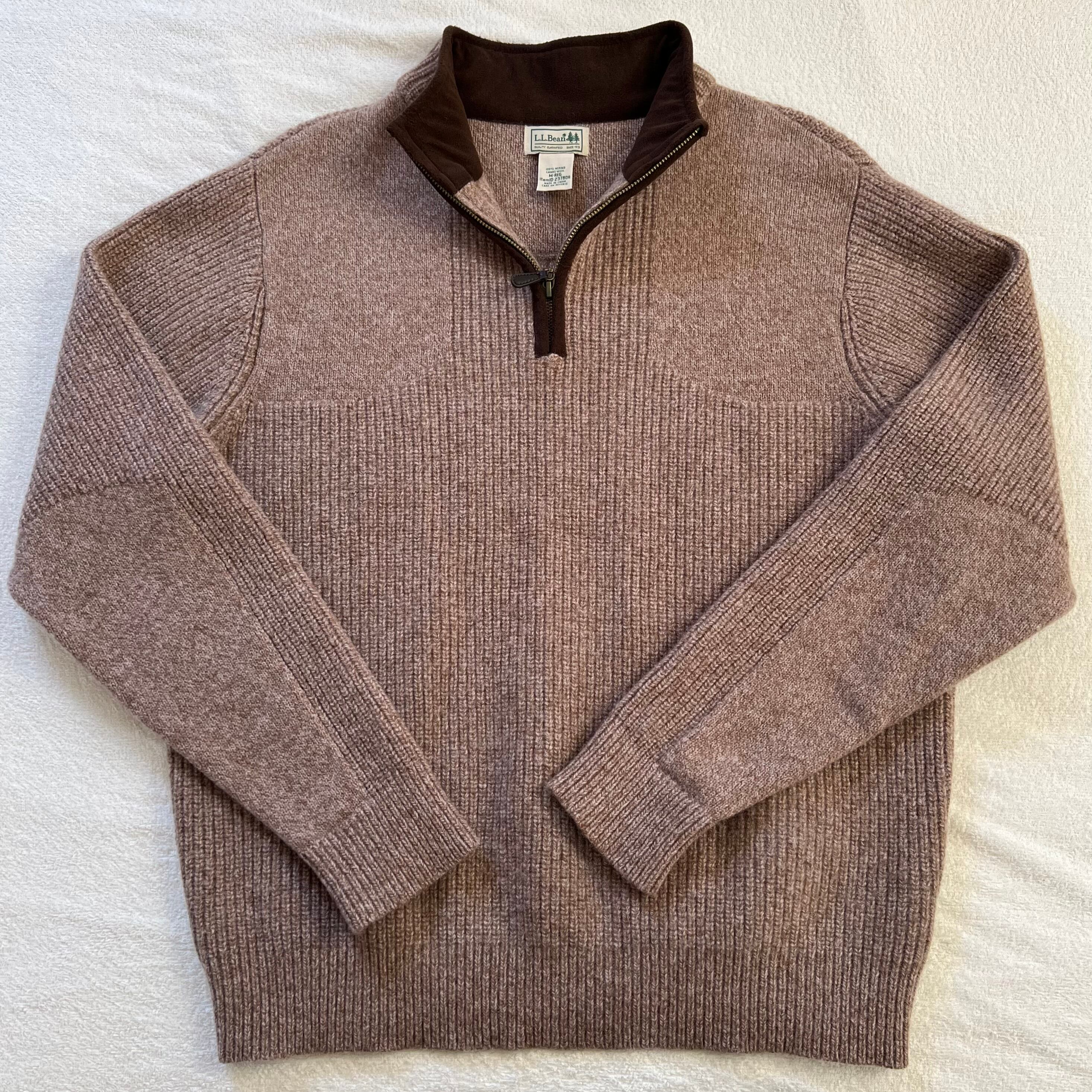 L.L.Bean エルエルビーン ウール ハーフジップ セーター ニット