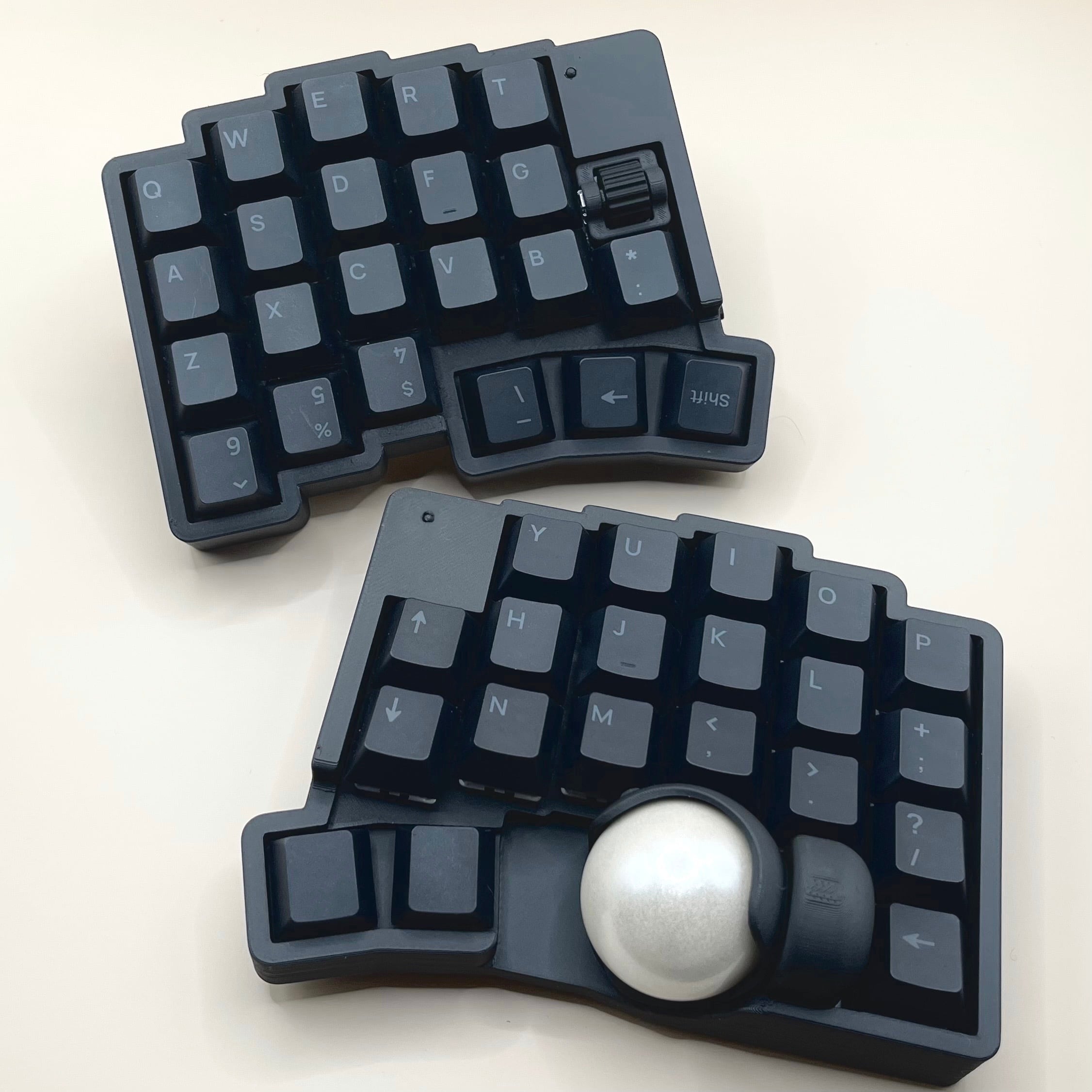 roBa LP 無線接続 左右分割 トラックボール キーボード 組立て済み