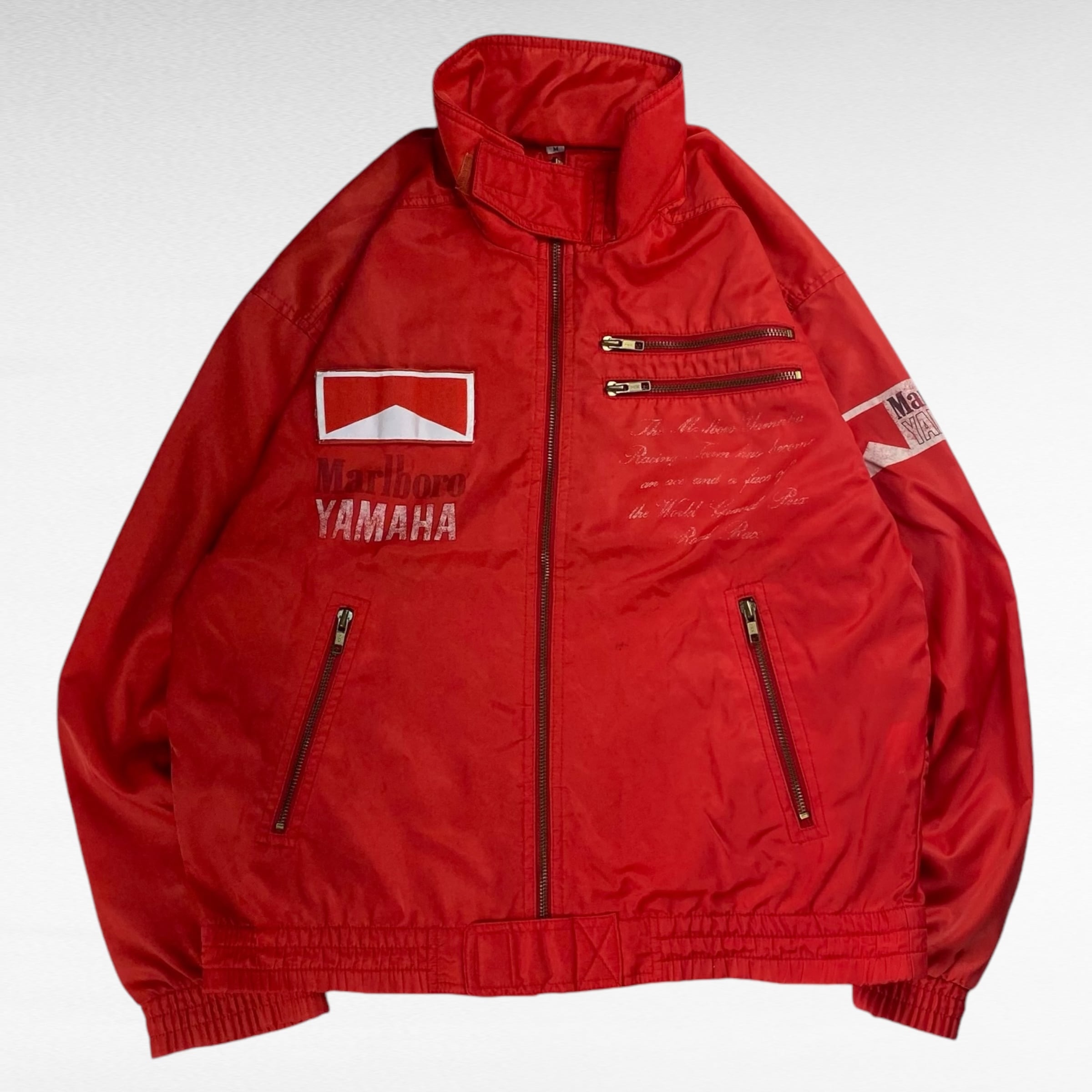 80〜90's】 マルボロ YAMAHA ナイロンレーシングジャケット M ブルゾン