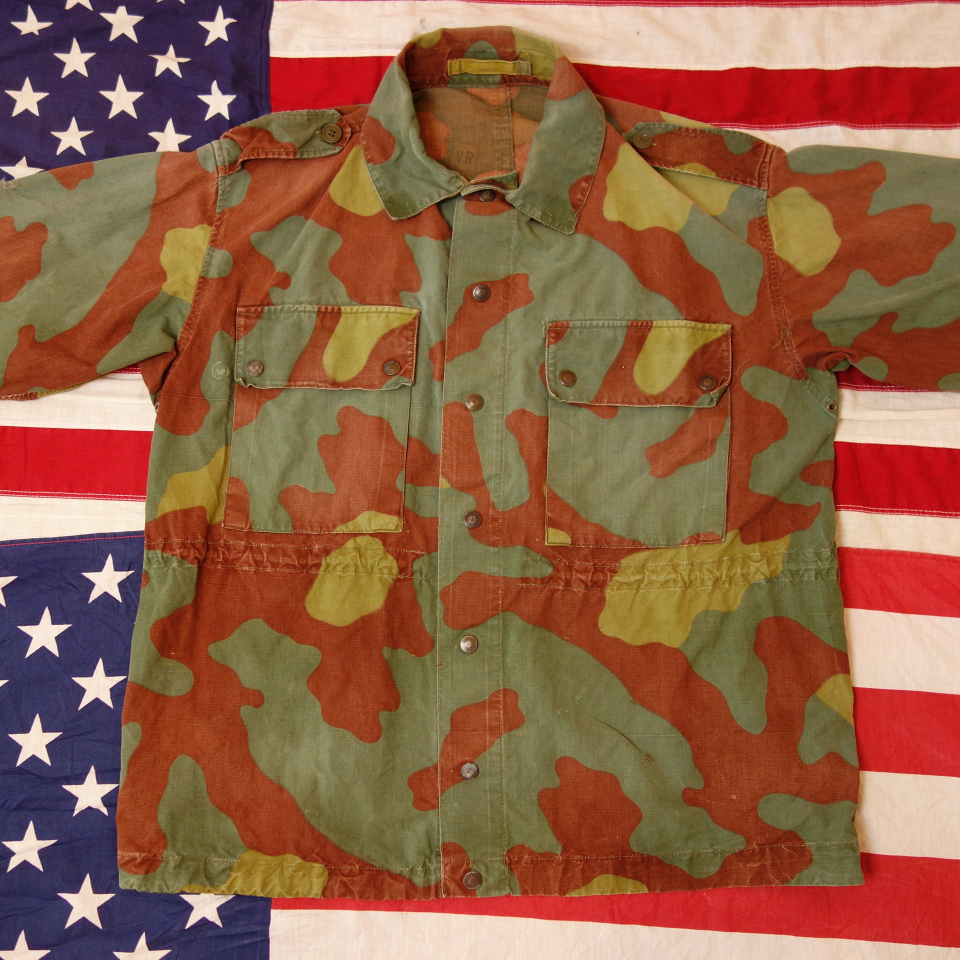 60's〜【イタリア軍】サンマルコカモ 迷彩 ミリタリー フィールド