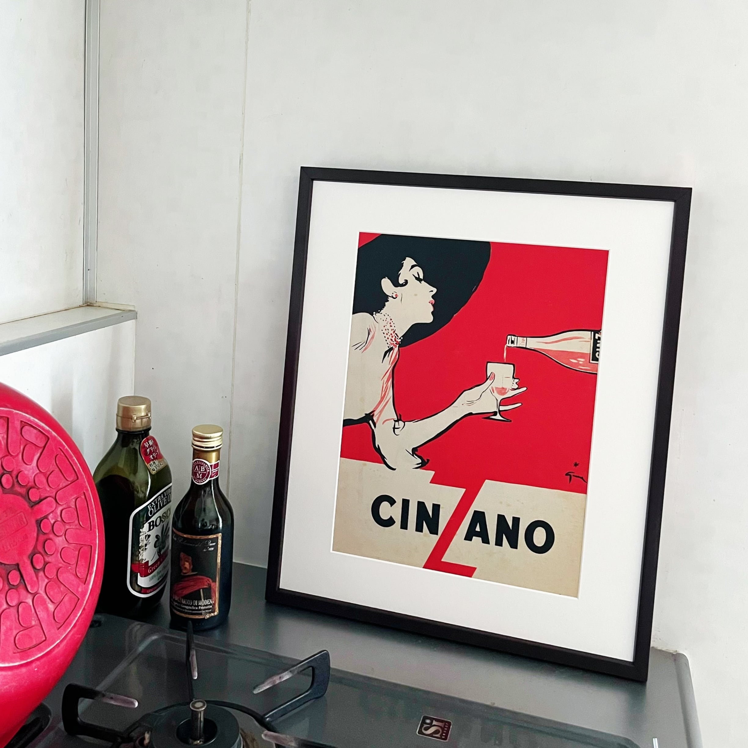 1954 広告＞ Rene Gruau ルネ グリュオ CINZANO ポスター ヴィンテージ