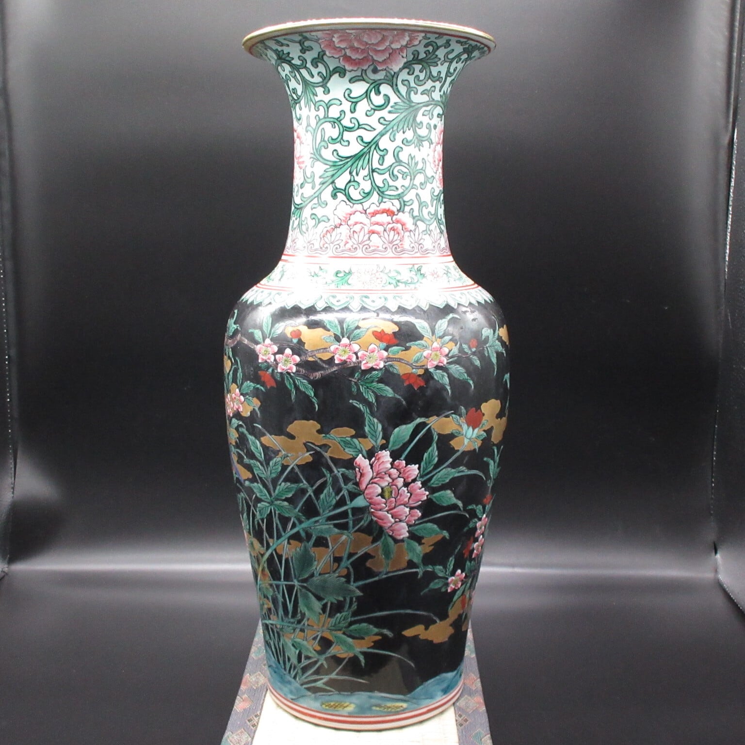 大清乾隆年製】粉彩花鳥 花瓶 | ギャラリー寿