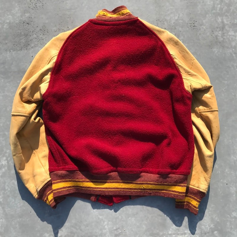 40's~ UNKNOWN アワードジャケット ボタンスタジャン ボタスタ ディア