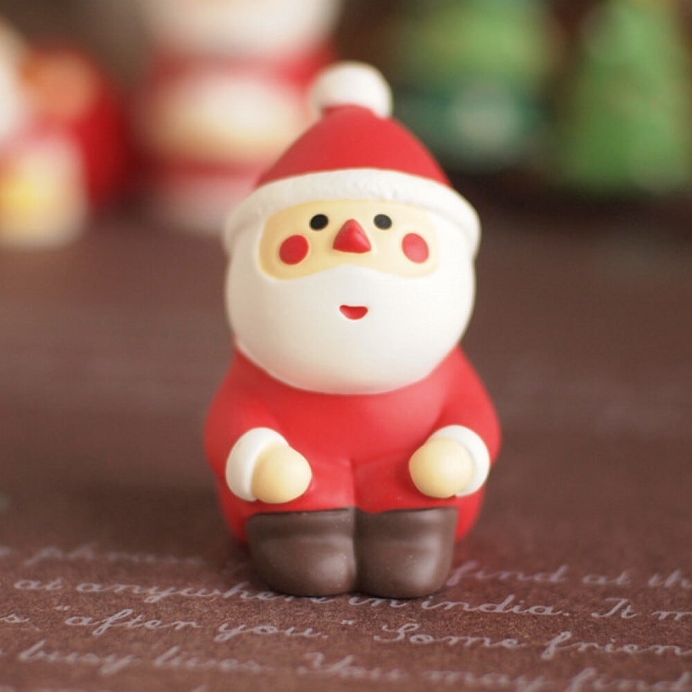 デコレ コンコンブル クリスマス 見上げるサンタ ミニチュア