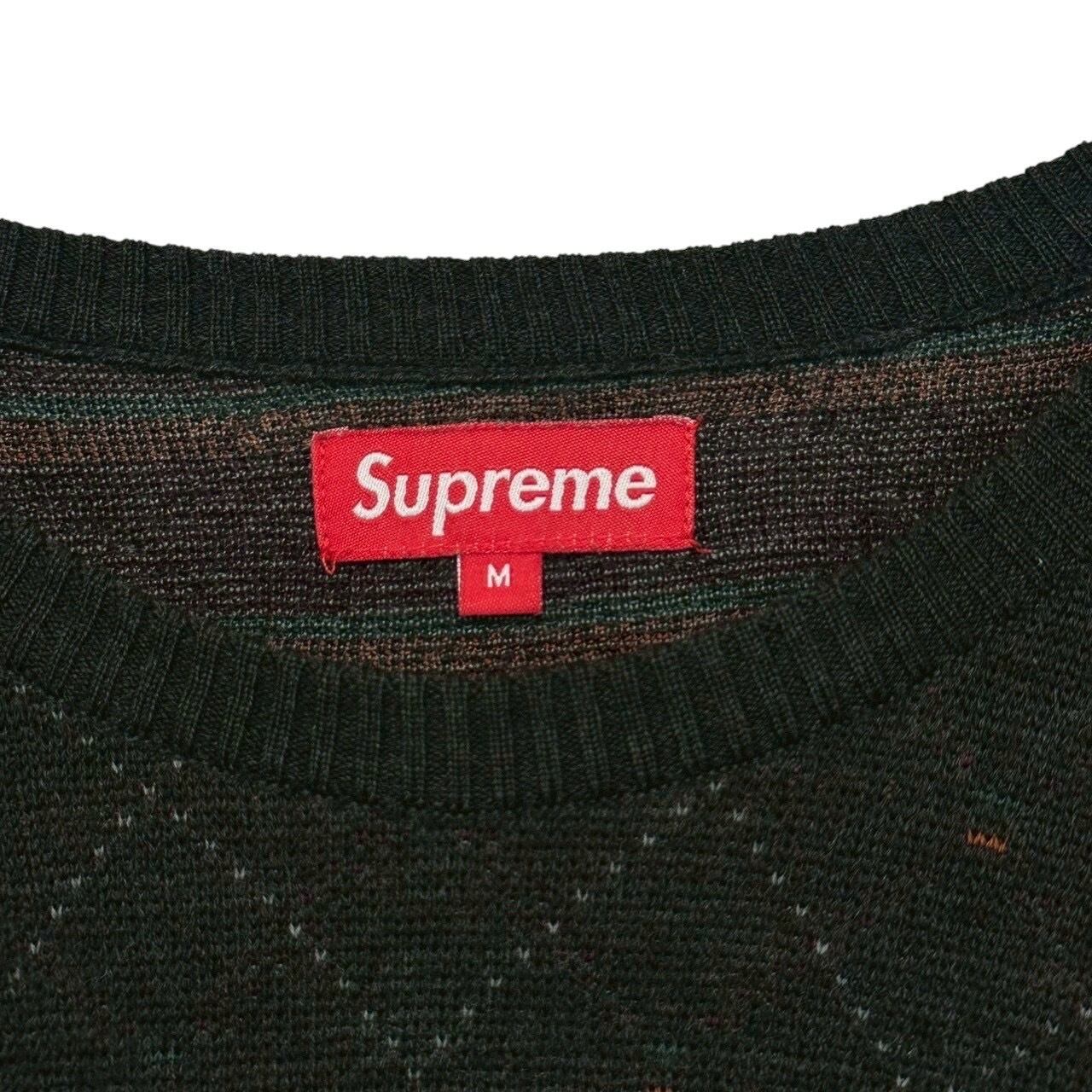 supreme シュプリーム ニットセーター M 刺繍ロゴ ワンポイントロゴ