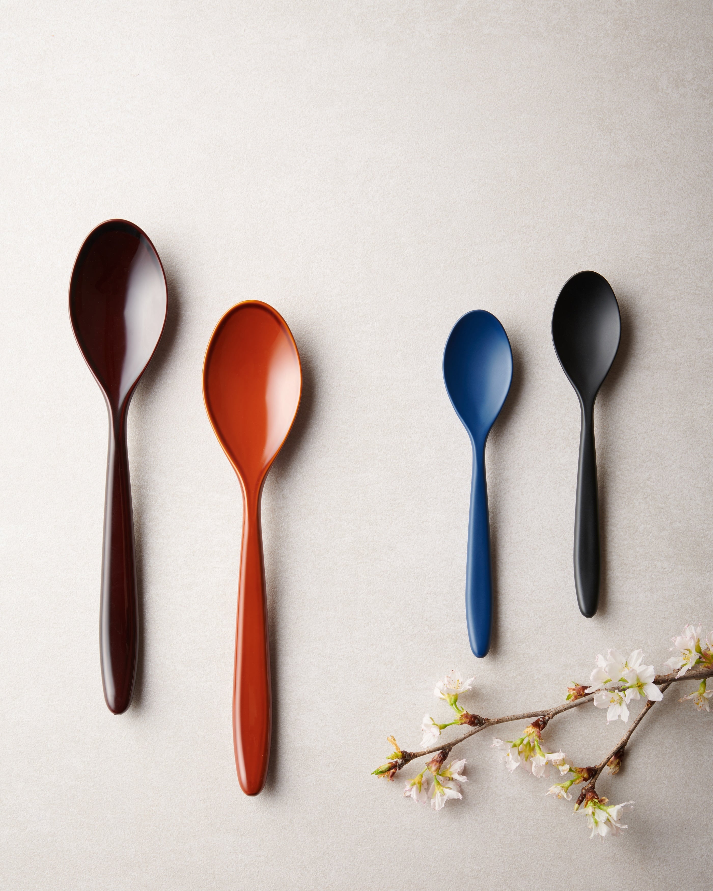 アネモネとスプーン 1029>No noiseスプーンL＜マットネイビー / マットブラック> | 陶香堂