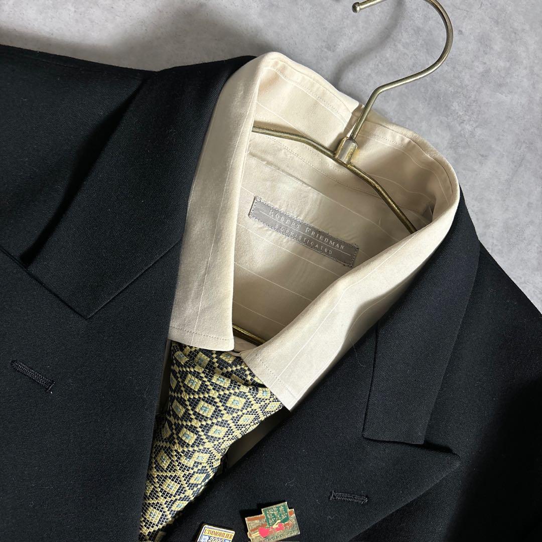 F.097]【vintage】 セットアップ ダブル ピンズ ネクタイ F.097